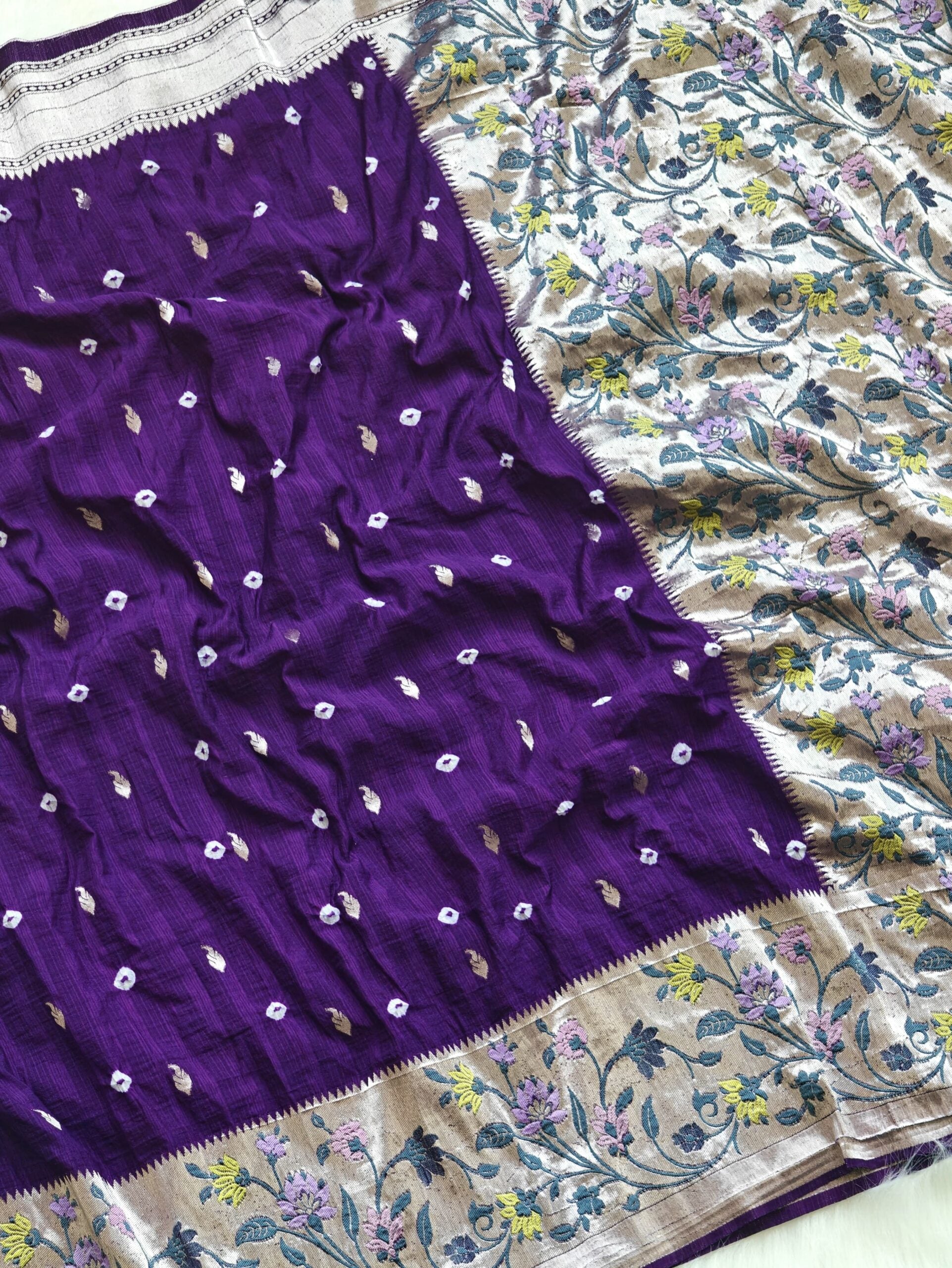 PURE VISCOSE RAW SILK SAREE
