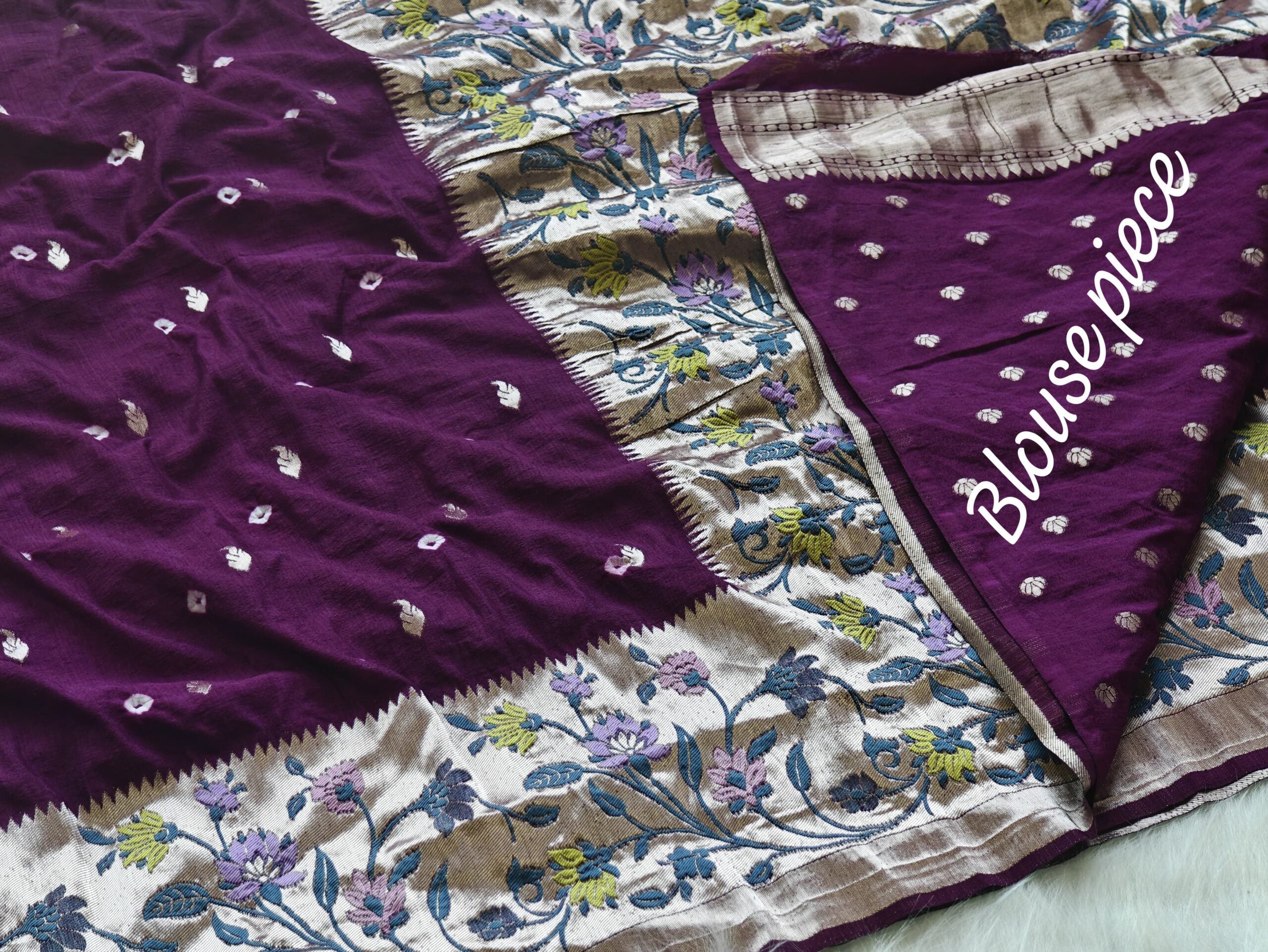 PURE VISCOSE RAW SILK SAREE