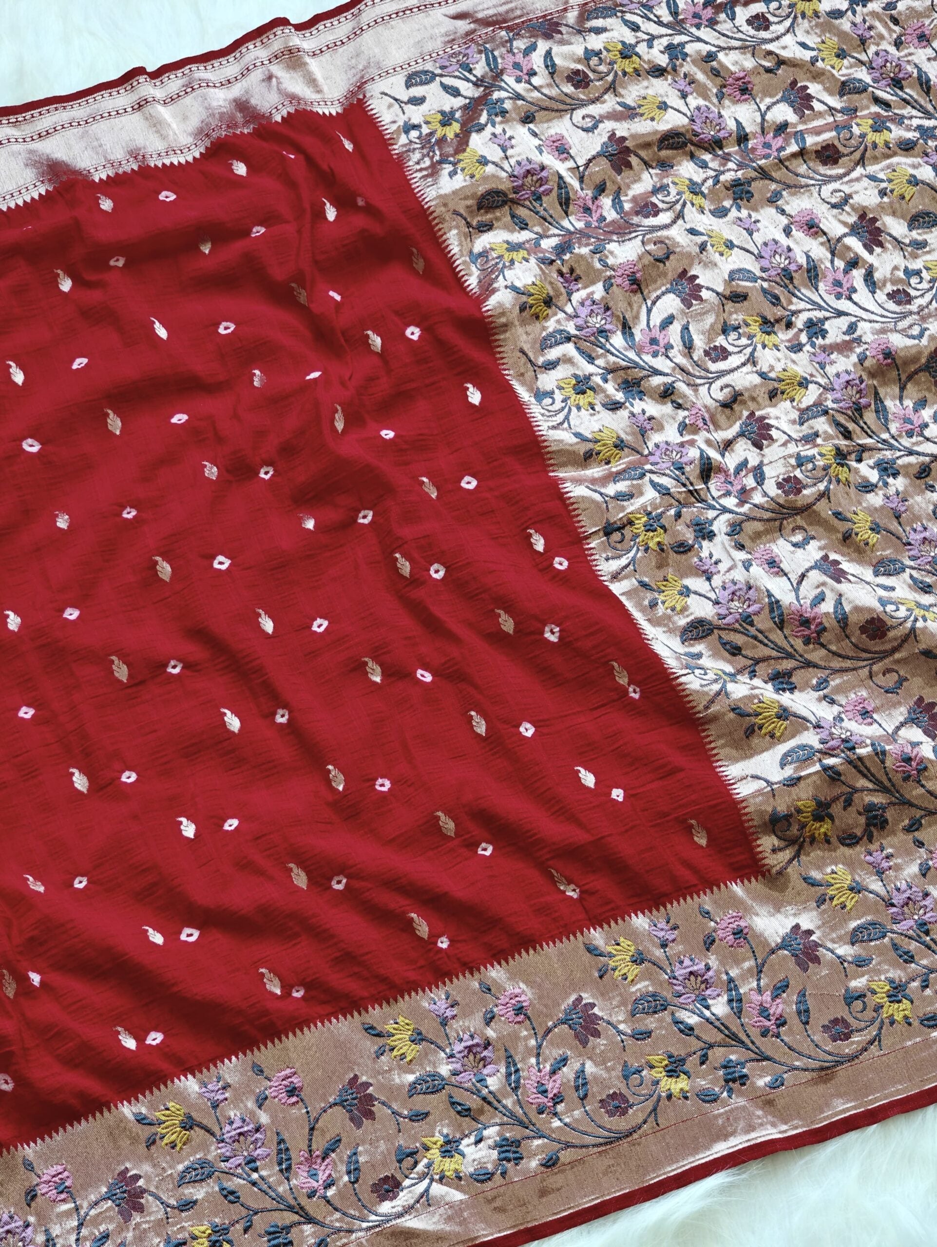 PURE VISCOSE RAW SILK SAREE