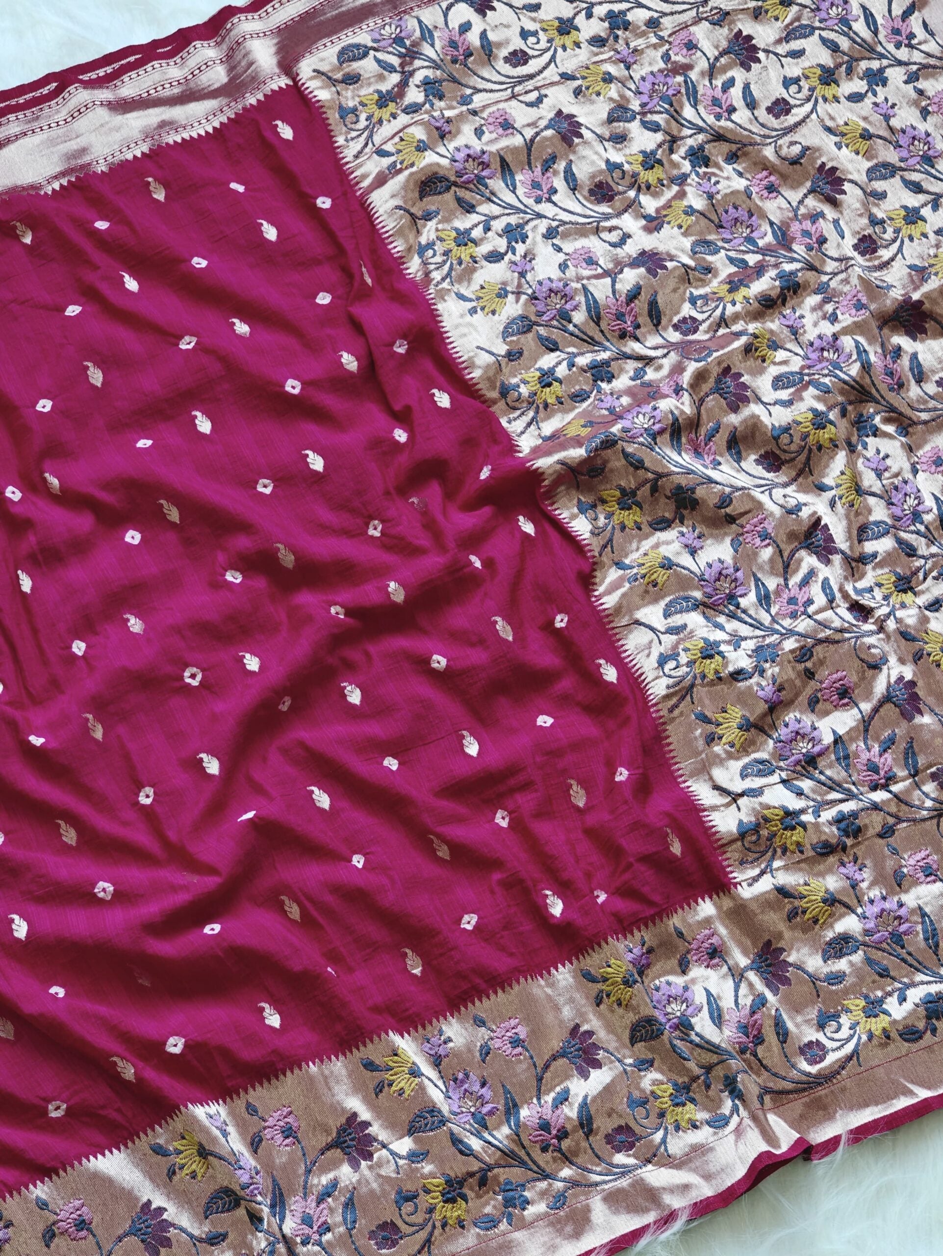 PURE VISCOSE RAW SILK SAREE