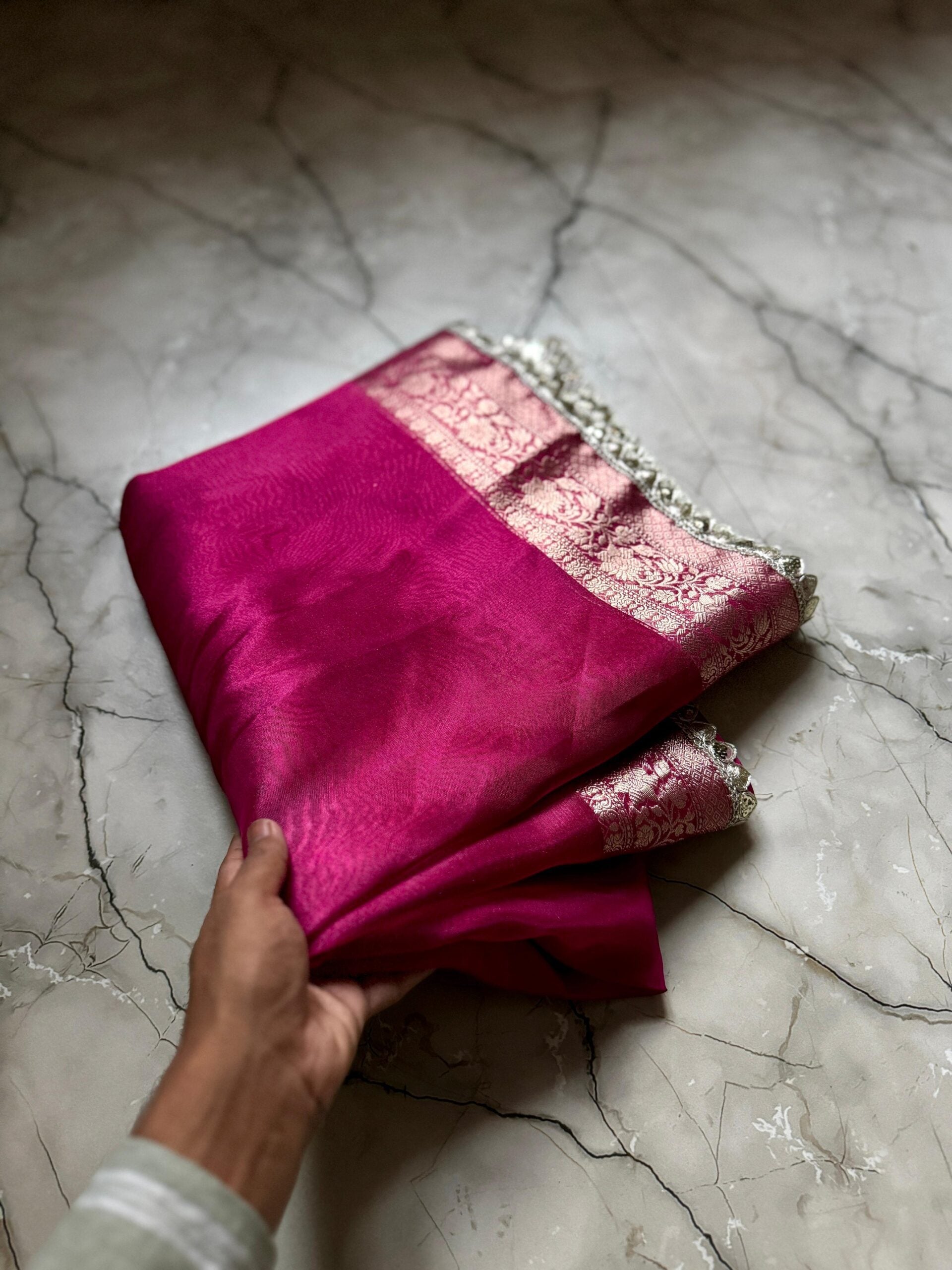 Banarasi Tissue Lace Work Saree