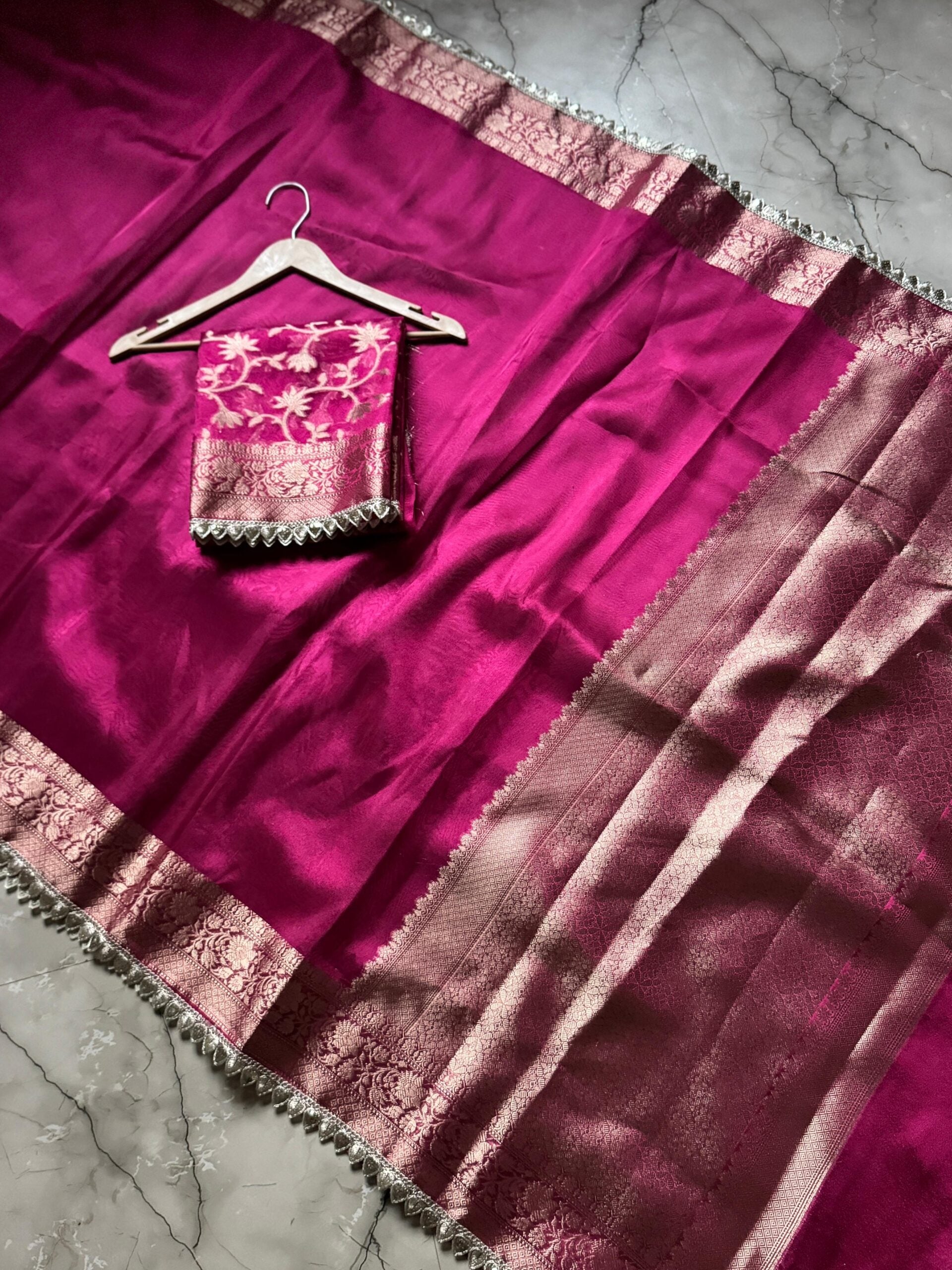 Banarasi Tissue Lace Work Saree