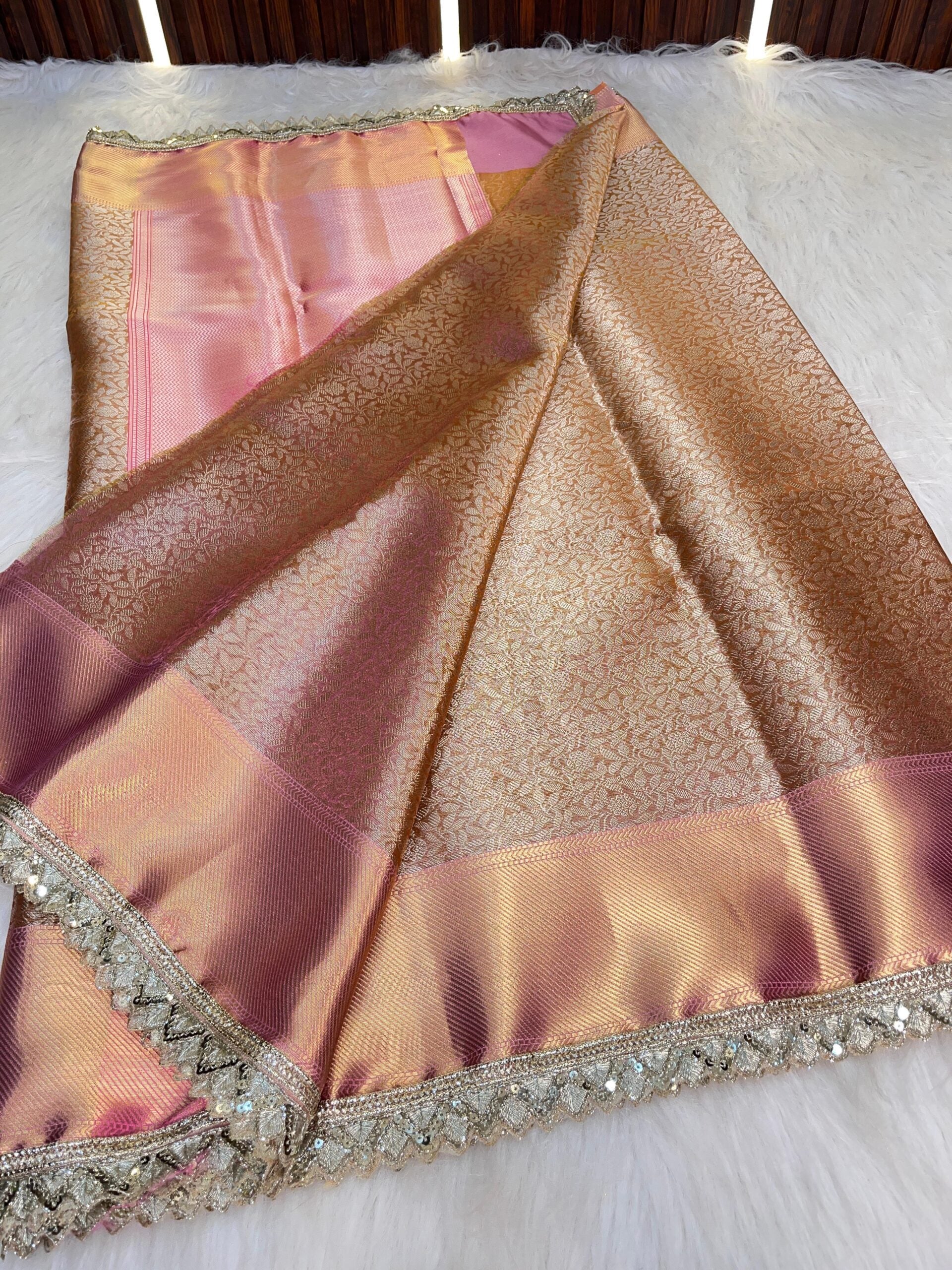 Premium Soft Banarasi Lace Saree