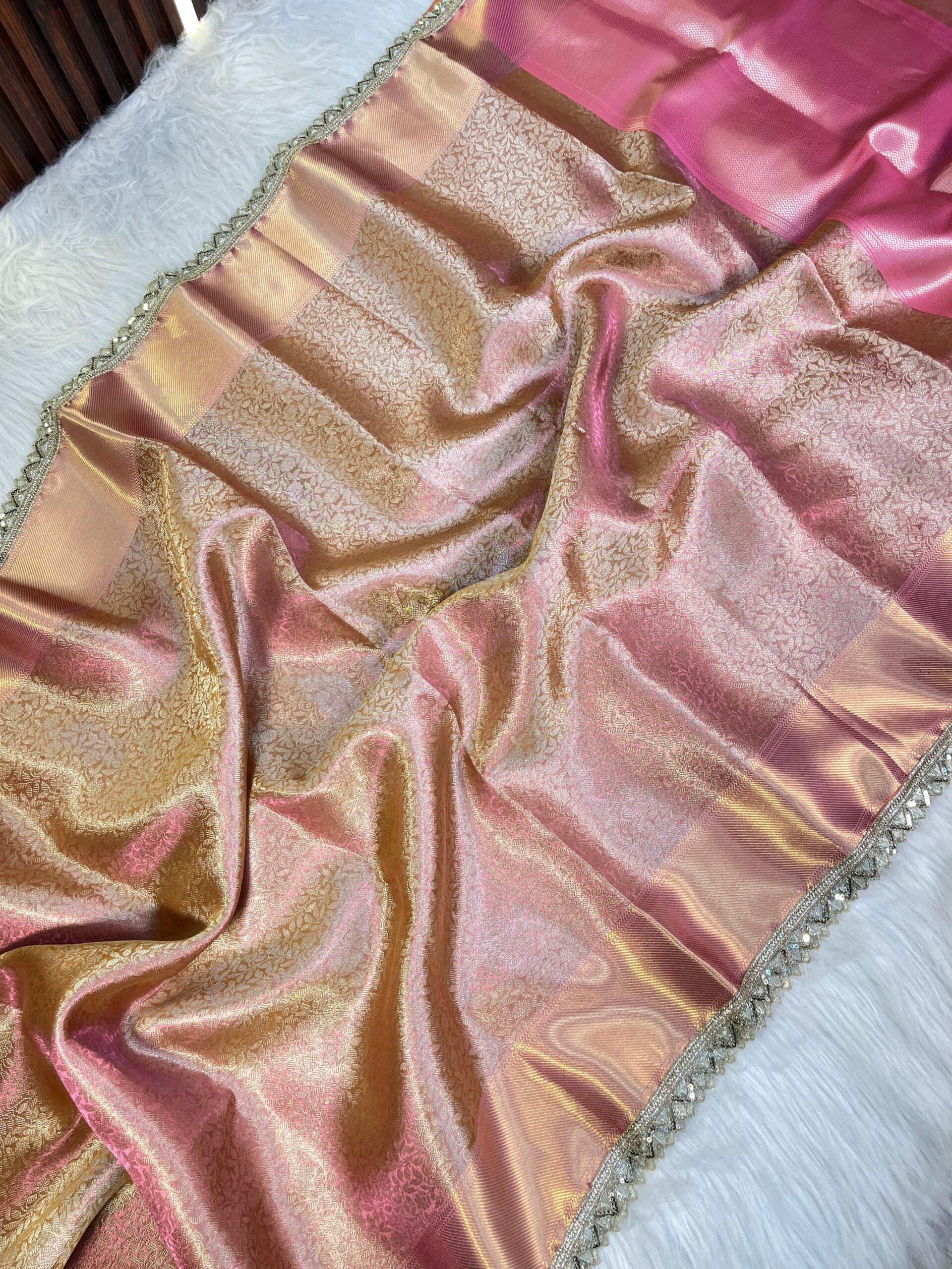Premium Soft Banarasi Lace Saree