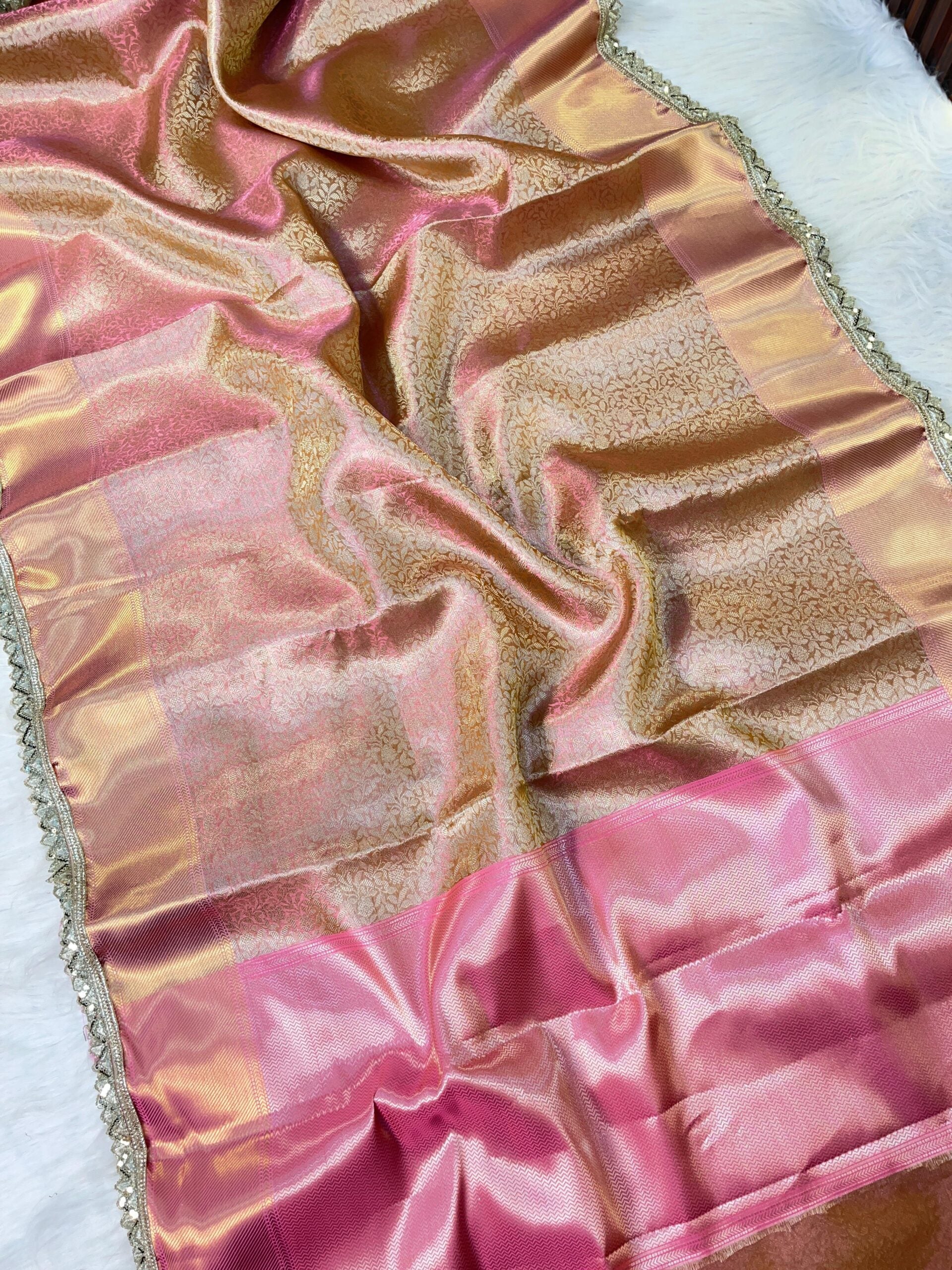 Premium Soft Banarasi Lace Saree