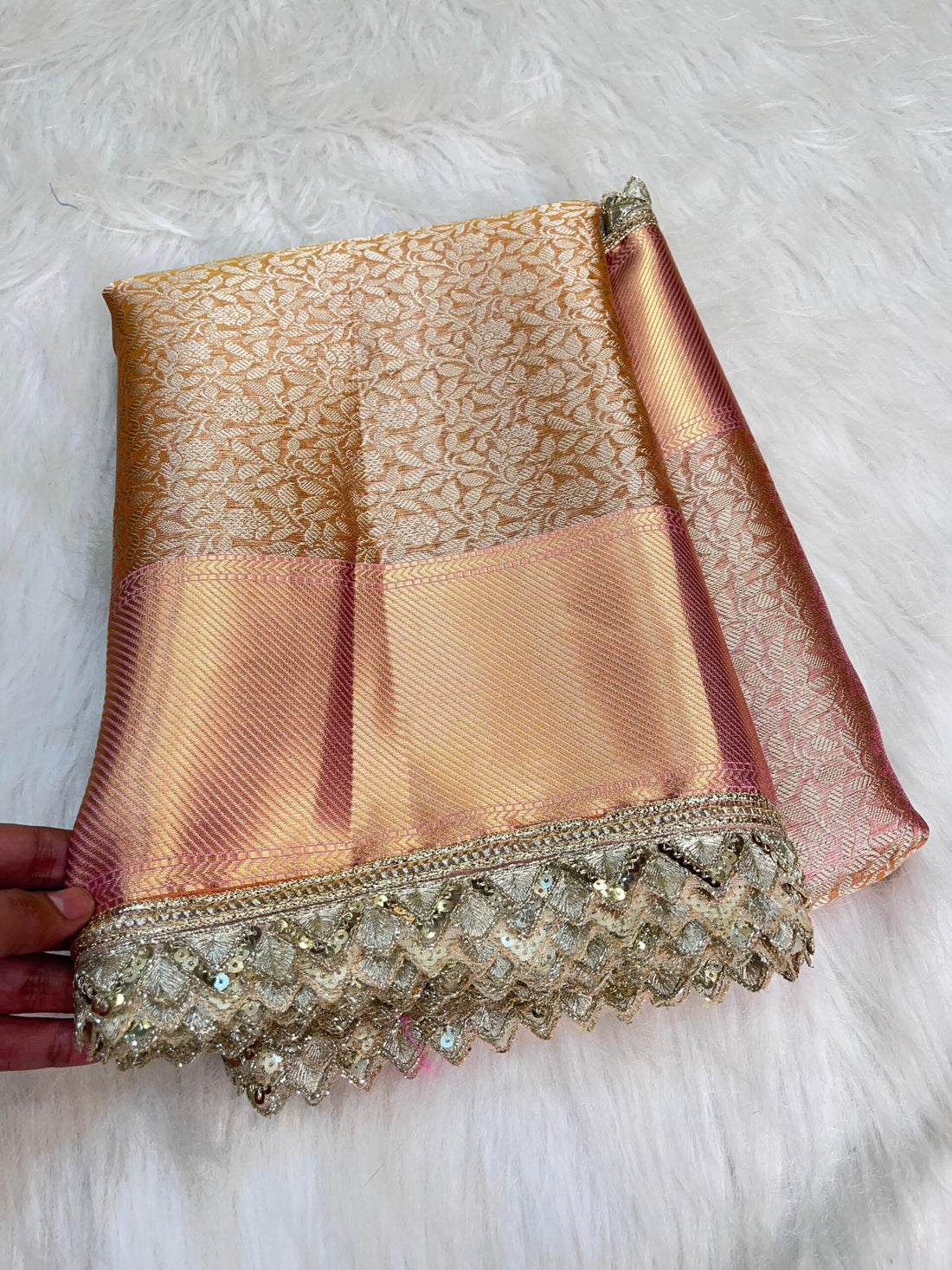 Premium Soft Banarasi Lace Saree