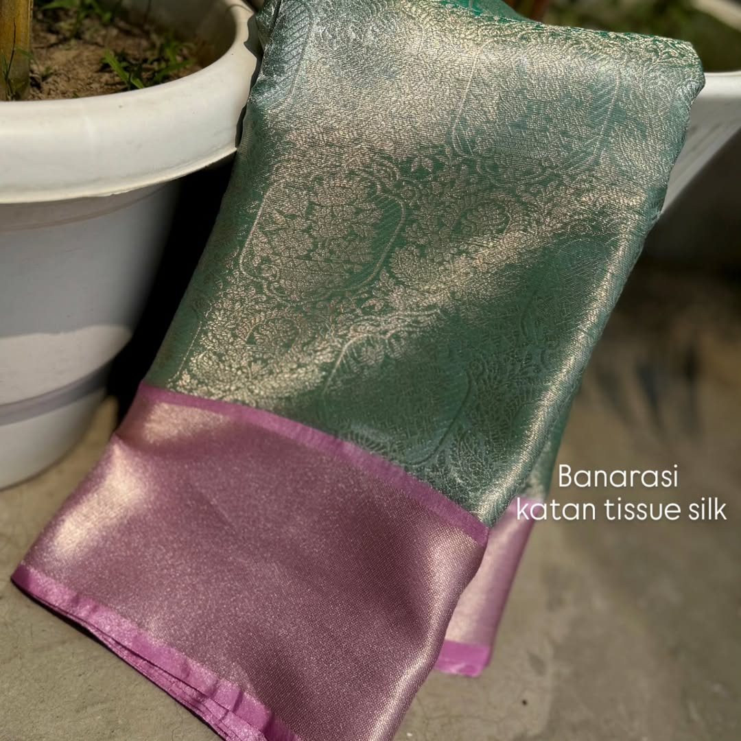 Soft Banarasi Tissue Soft Silk Saree