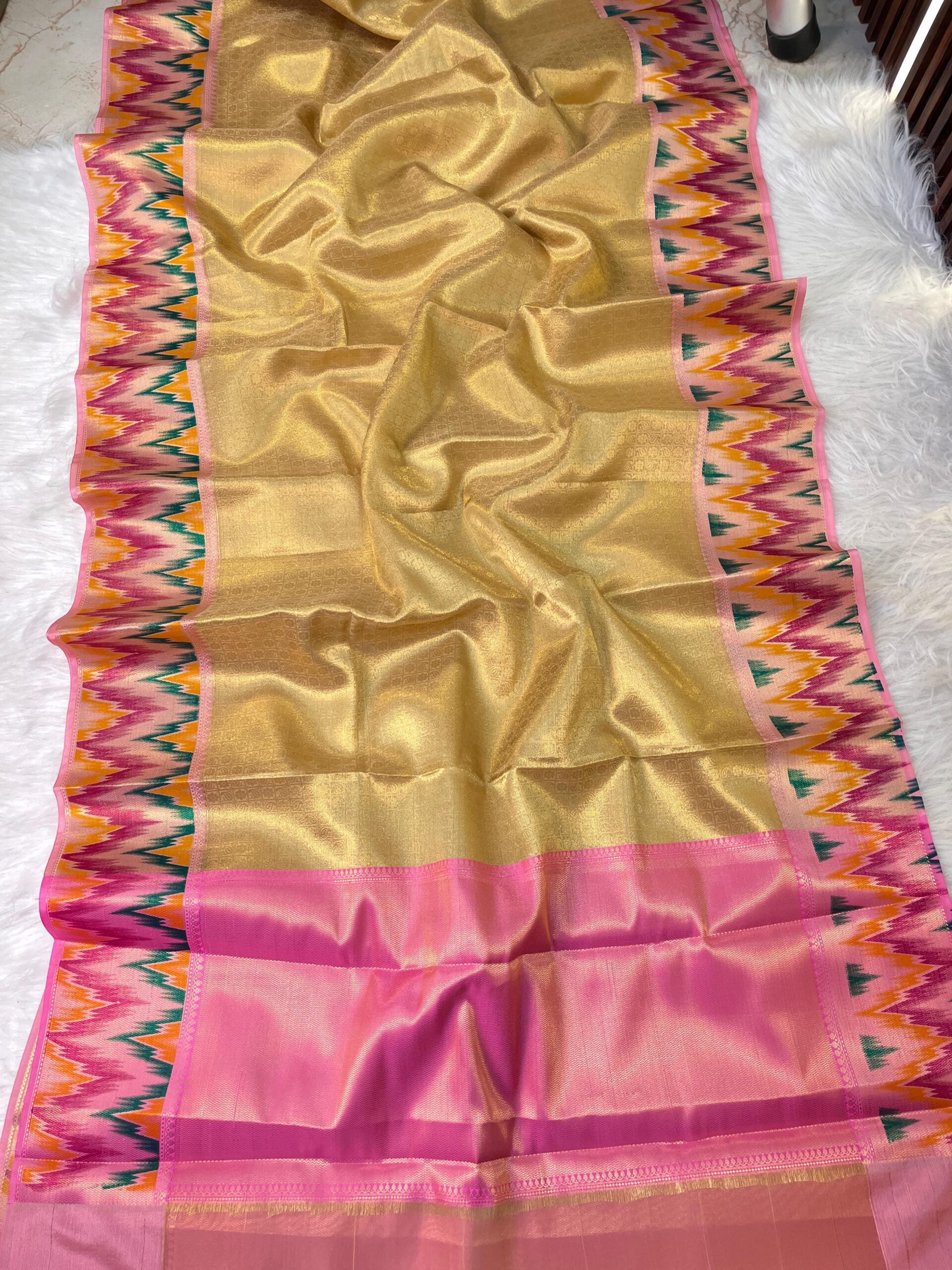 Soft Banarasi Tissue Silk Saree
