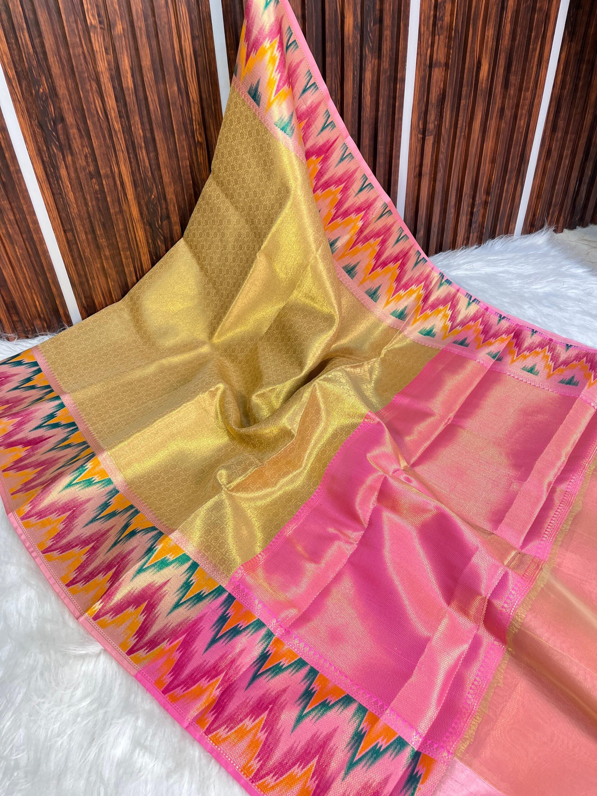 Soft Banarasi Tissue Silk Saree