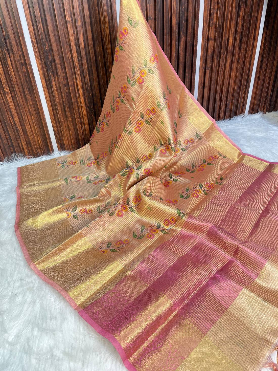 Premium Soft Banarasi Tissue Silk Saree