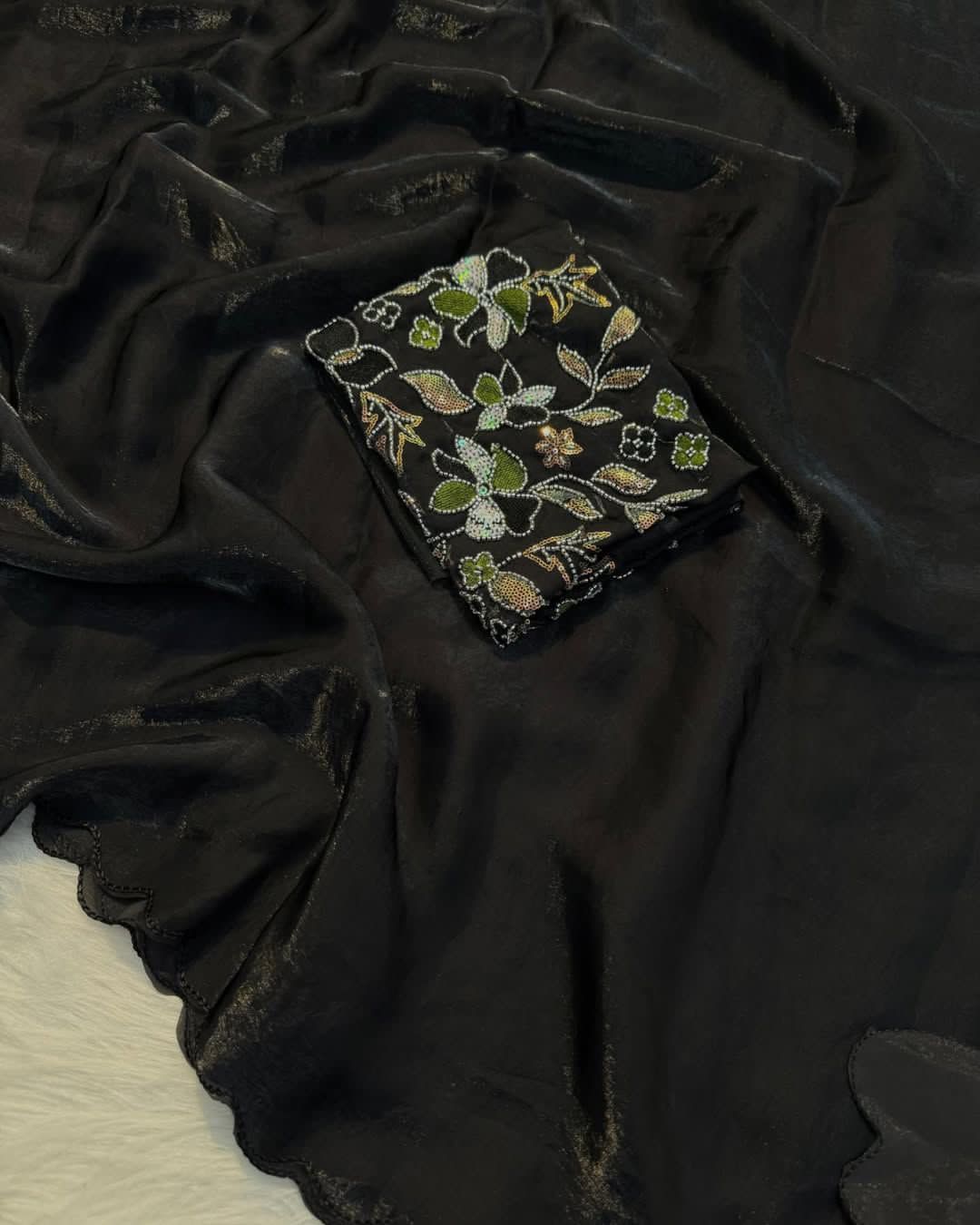 Space Silk with Designer Blouse