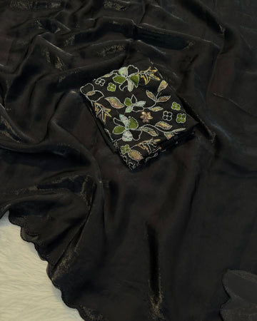 Space Silk with Designer Blouse