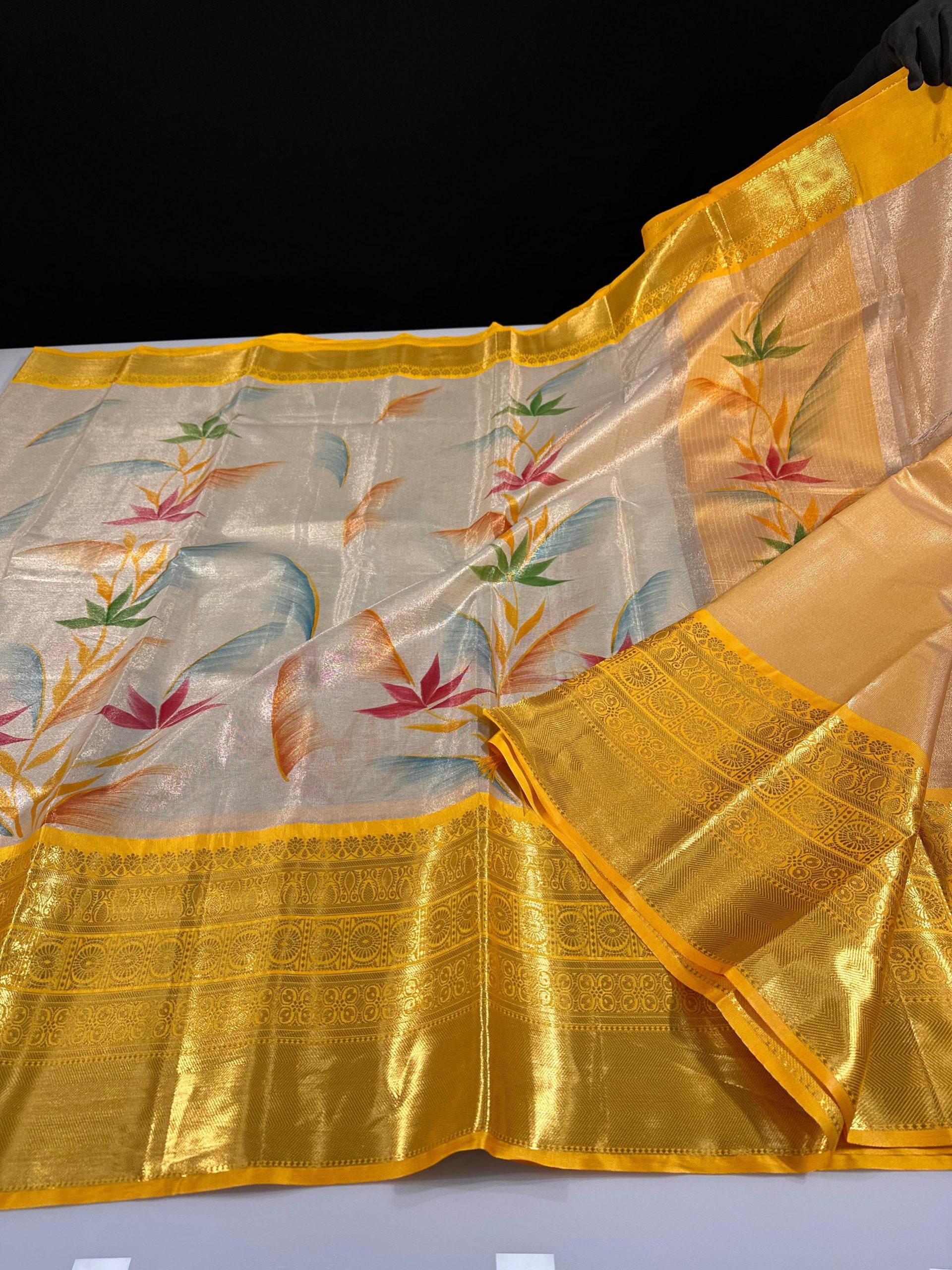 Premium Banarasi Soft Tissue Silk Saree
Specially Designed Light Weight