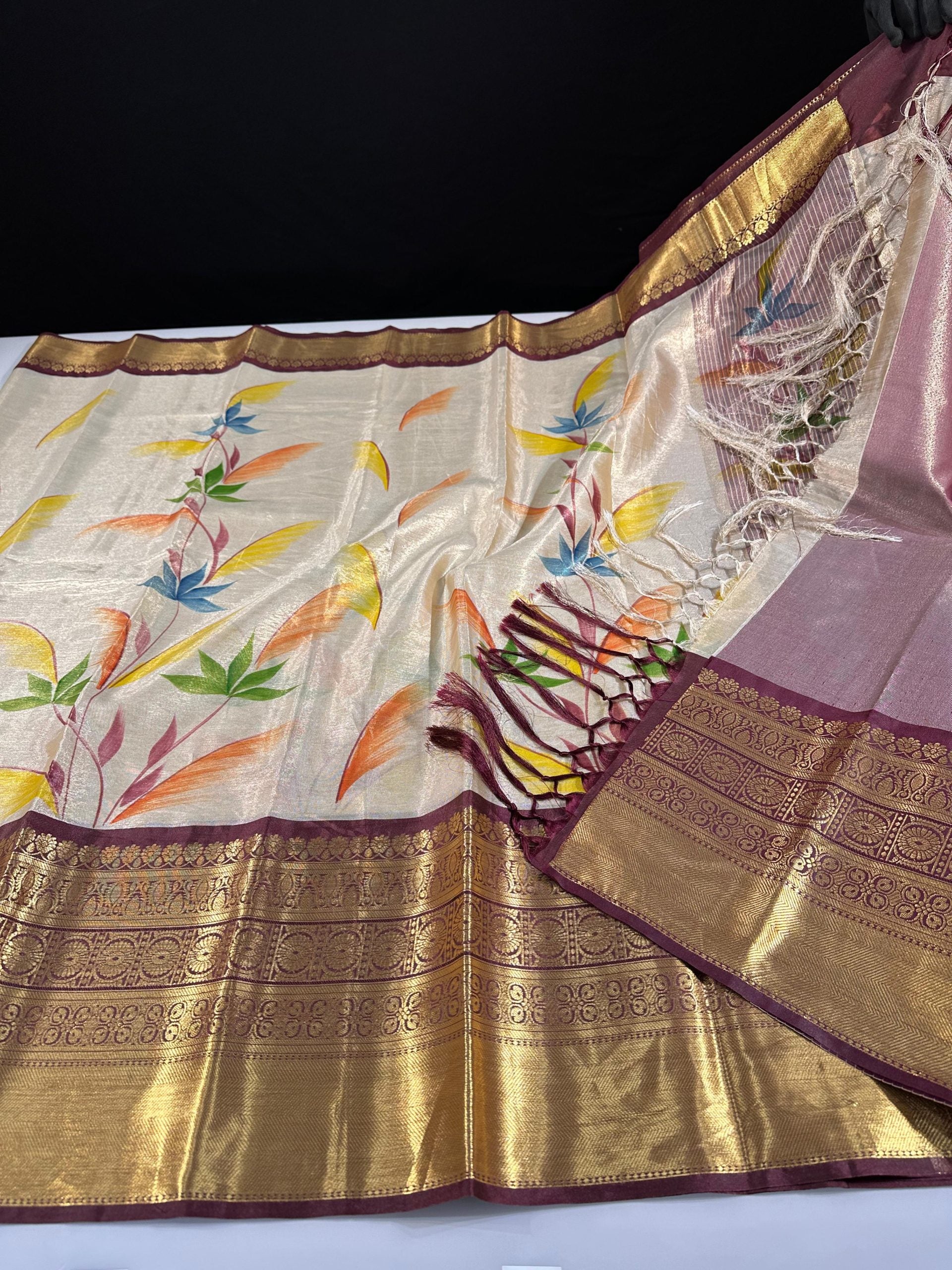 Premium Banarasi Soft Tissue Silk Saree
Specially Designed Light Weight