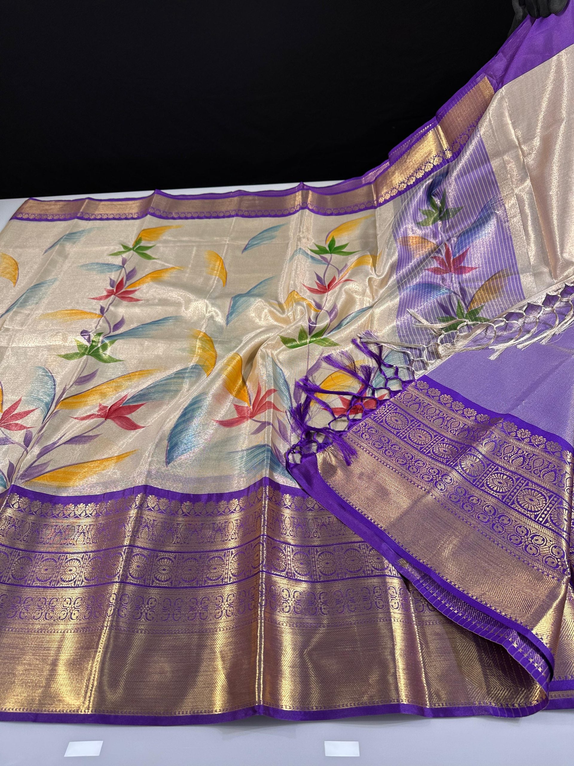 Premium Banarasi Soft Tissue Silk Saree
Specially Designed Light Weight