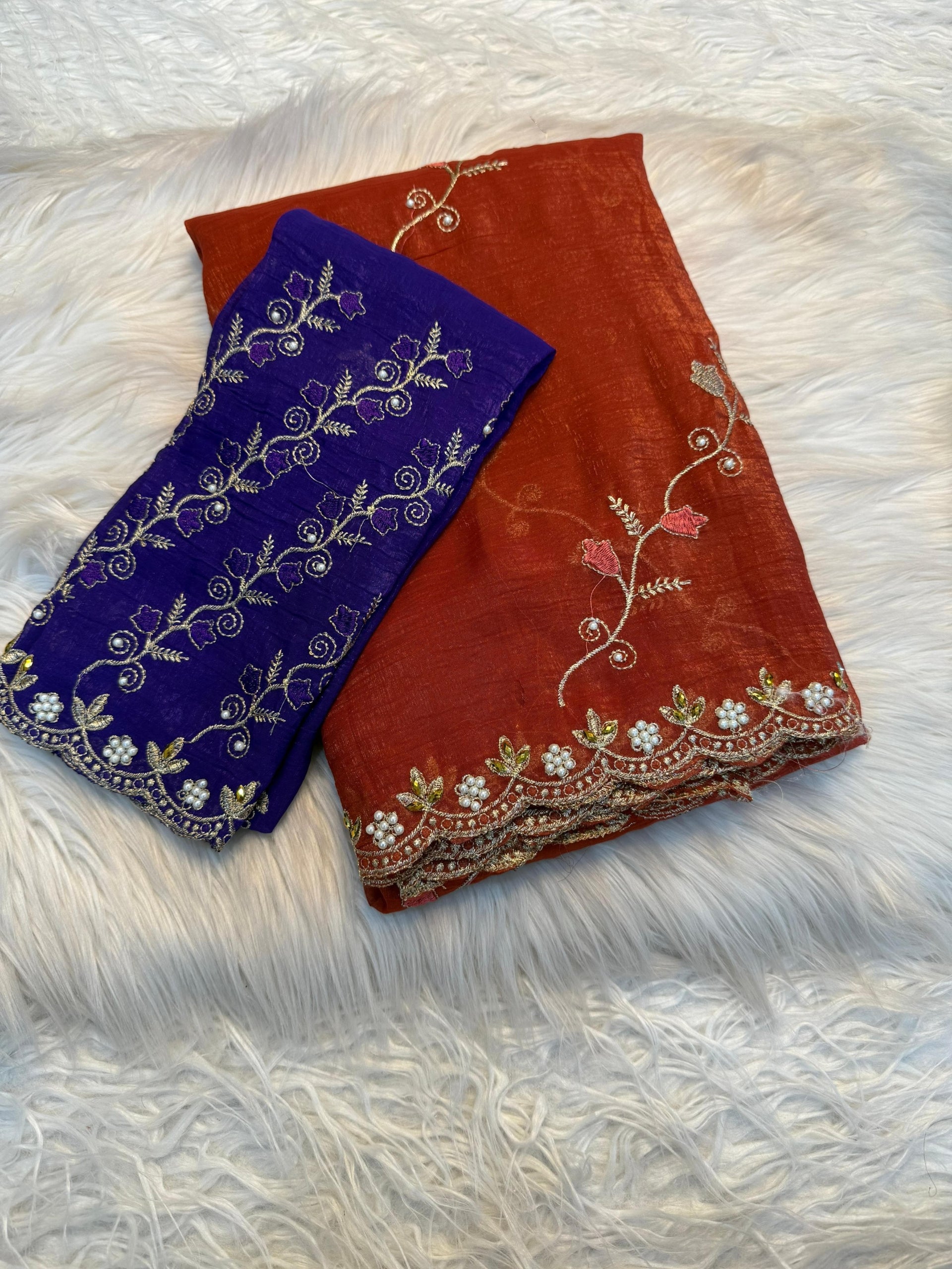 New Design in Crunchy Sarees
