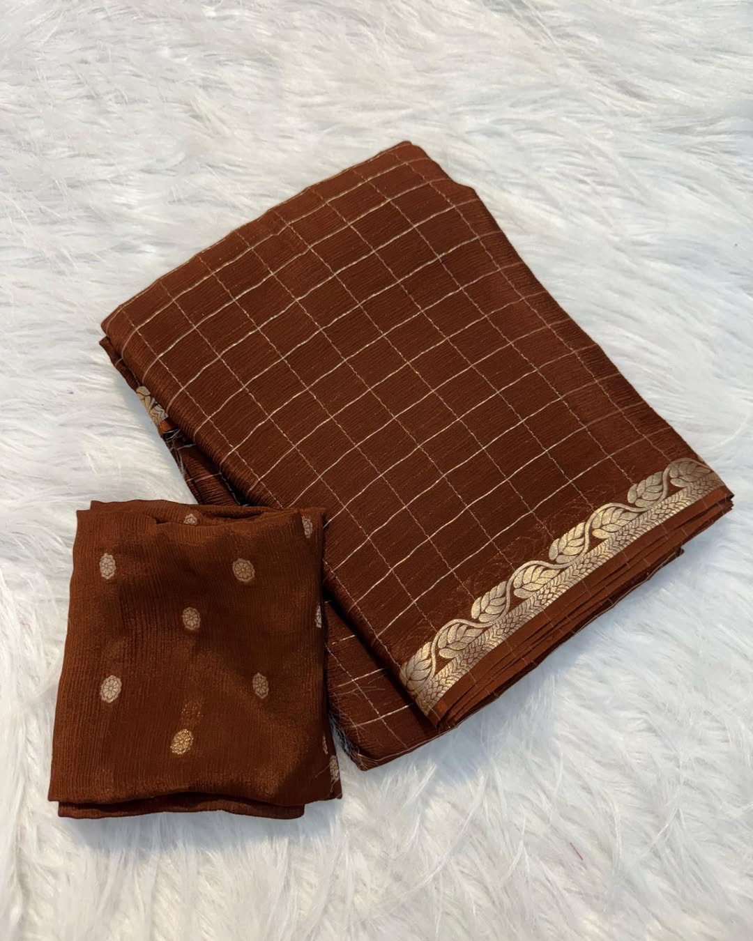 Viscose Chinnon Sarees in different colours
