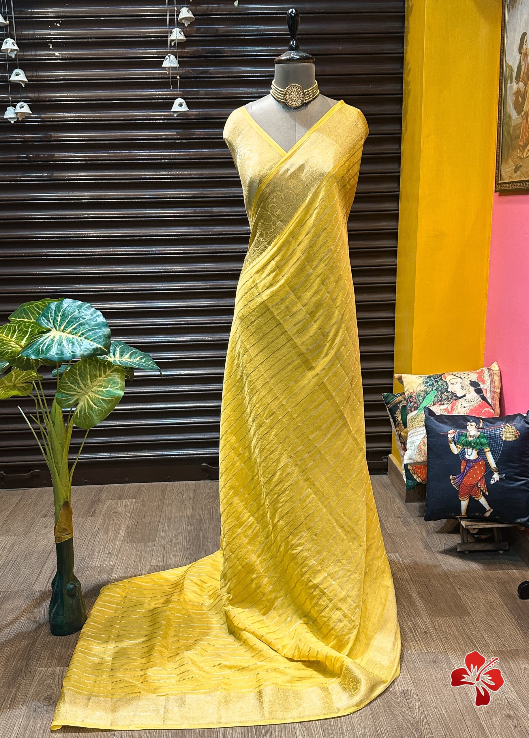 Pure Viscouse Georgette Sarees in 5 Colours