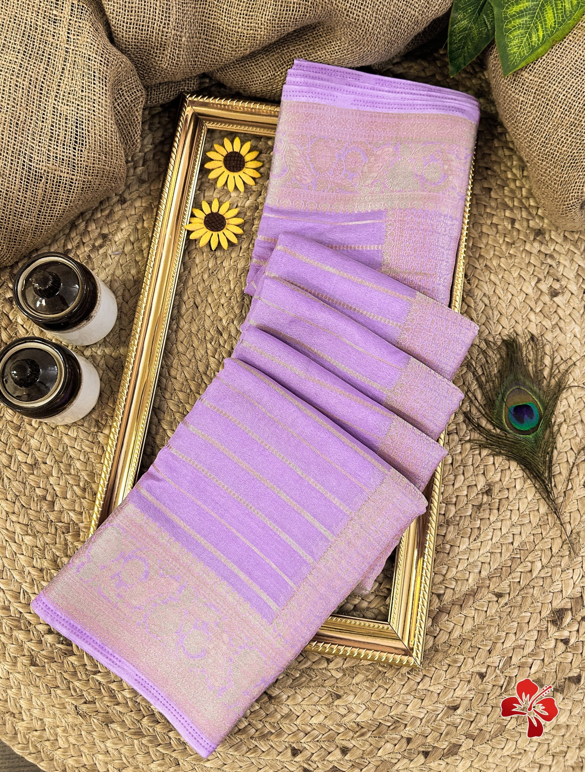 Pure Viscouse Georgette Sarees in 5 Colours