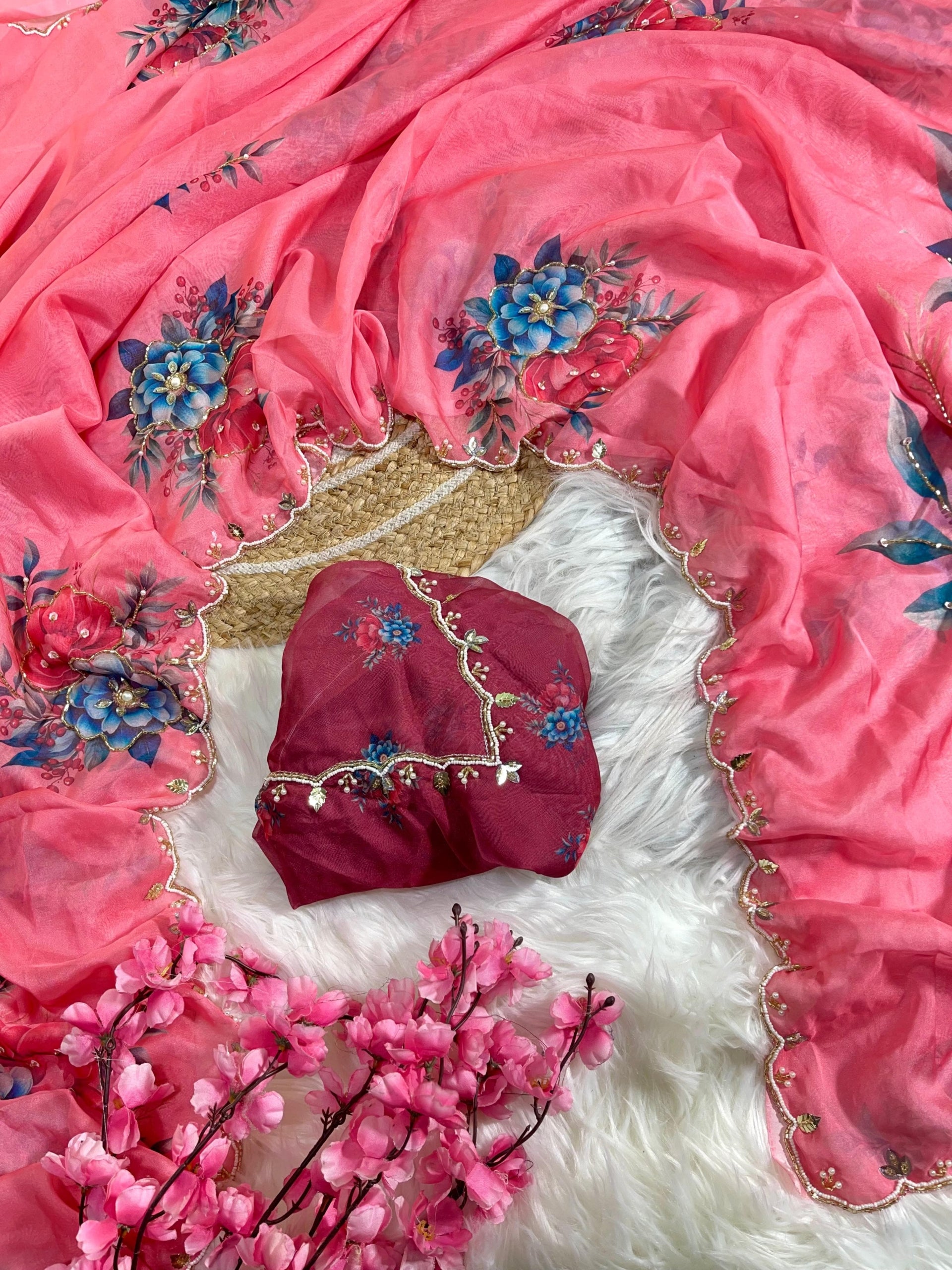 Premium Party Wear Tebby Silk Sarees