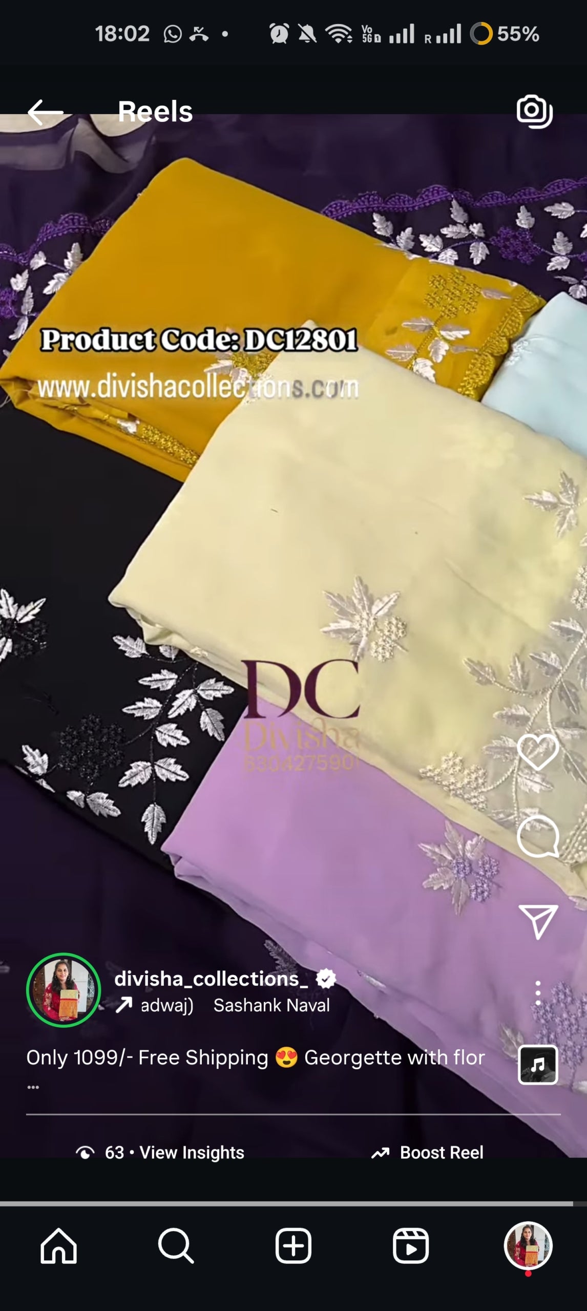 Georgette Sarees with Embroidery Floral Design