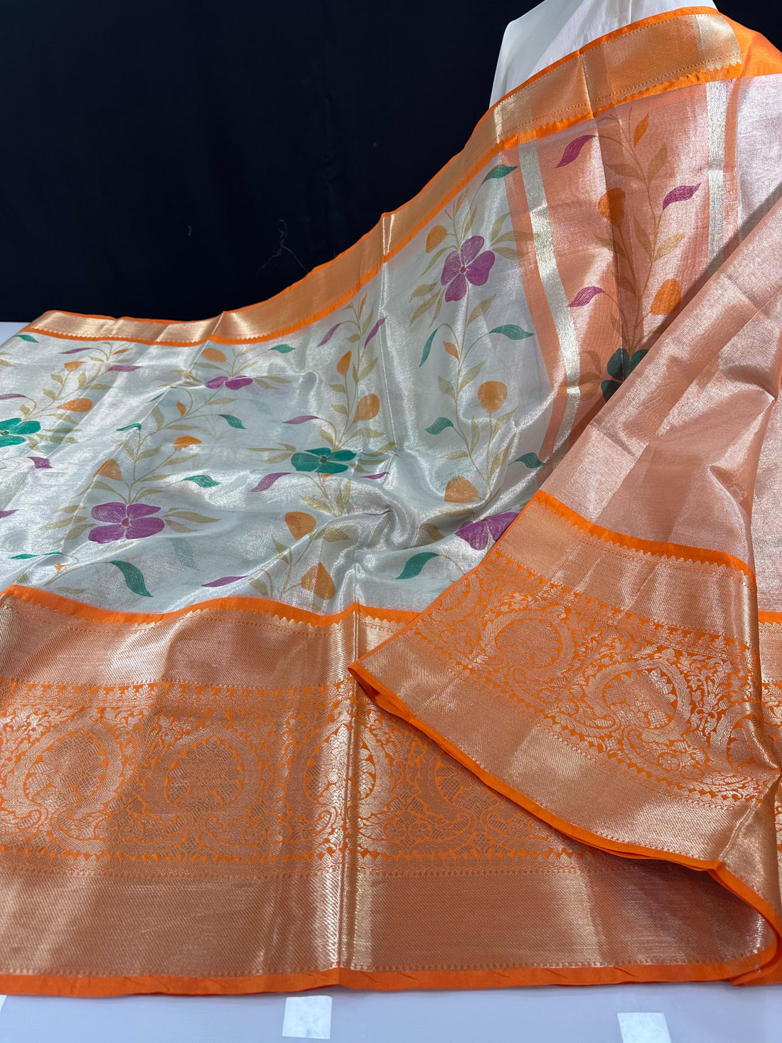 Soft Banarasi Tissue Silk Saree