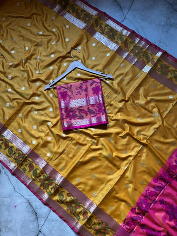 Banarasi Pochampally Warm Silk Sarees