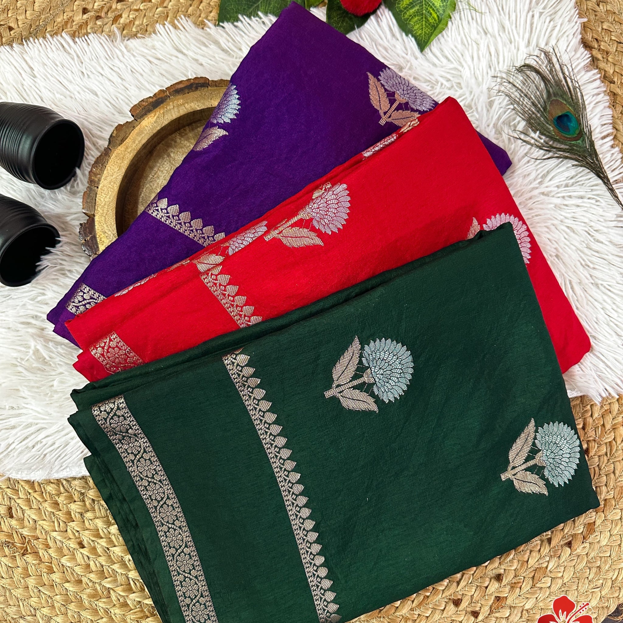 Premium Raw Mango Silk Sarees