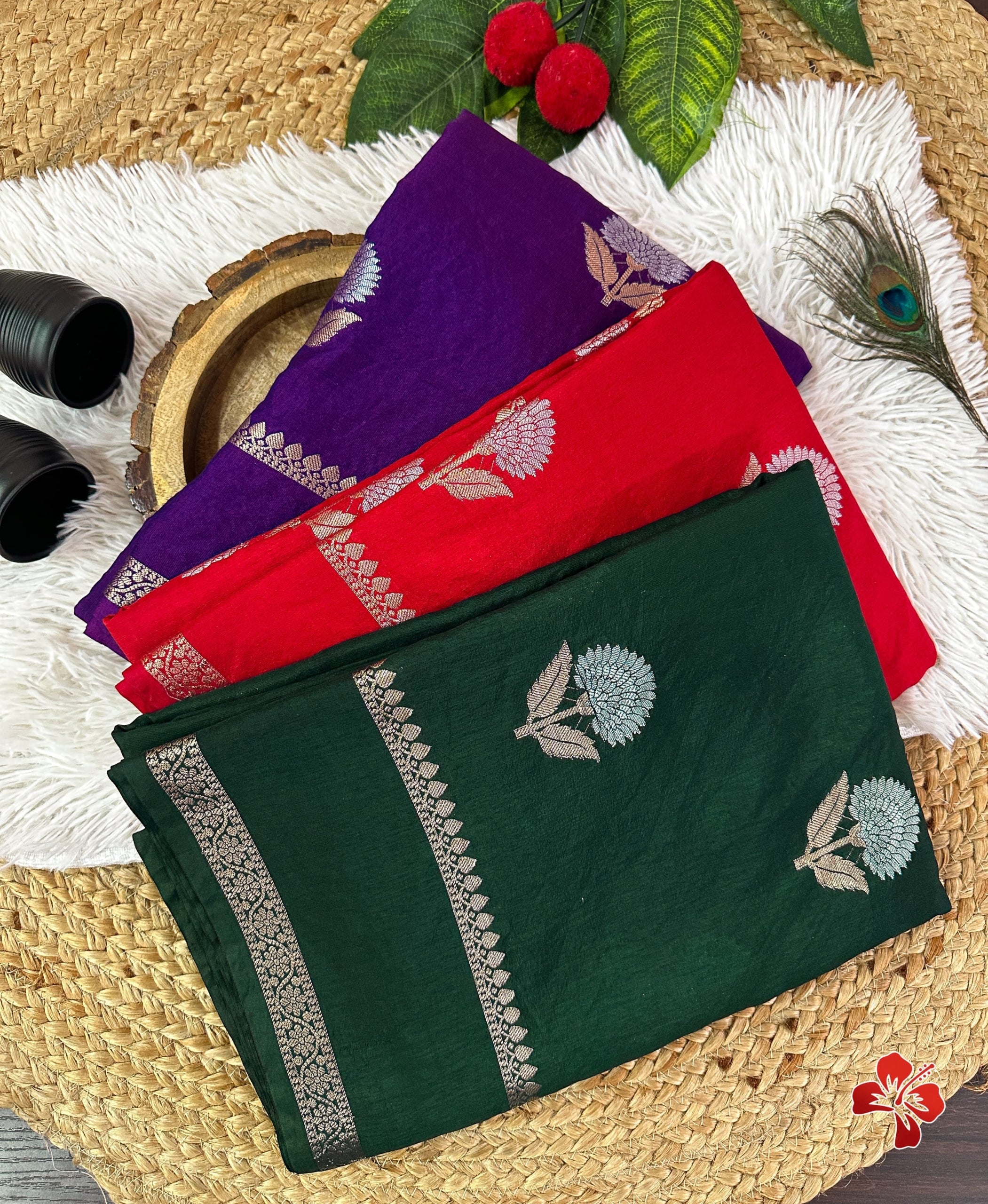 Premium Raw Mango Silk Sarees