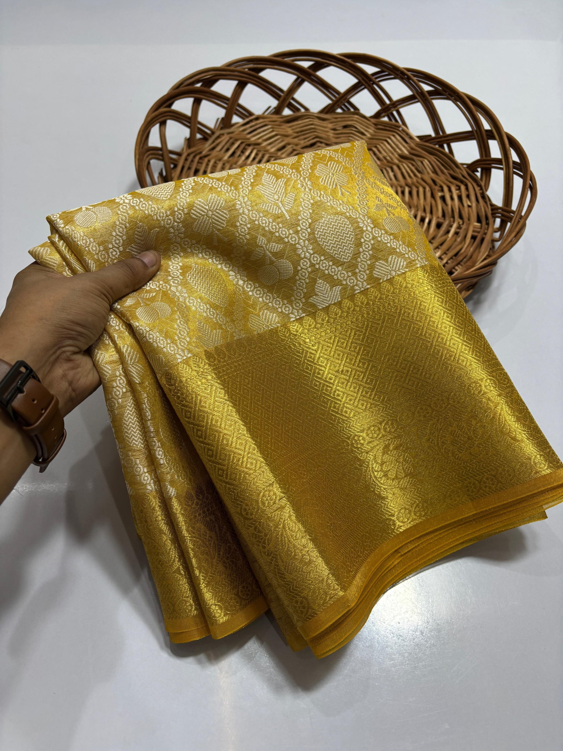 PURE SOFT BANARASI TISSUE SILK