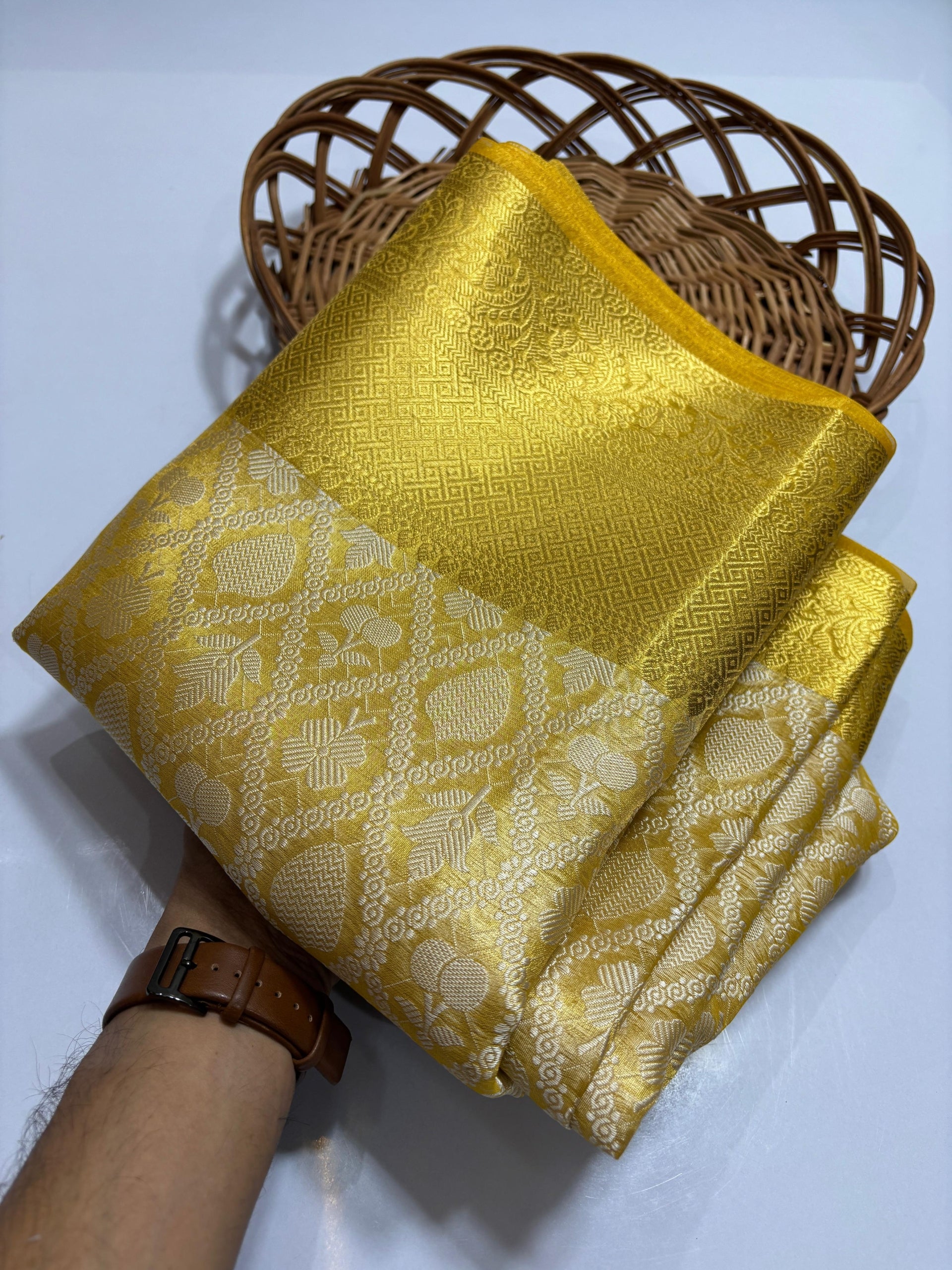 PURE SOFT BANARASI TISSUE SILK
