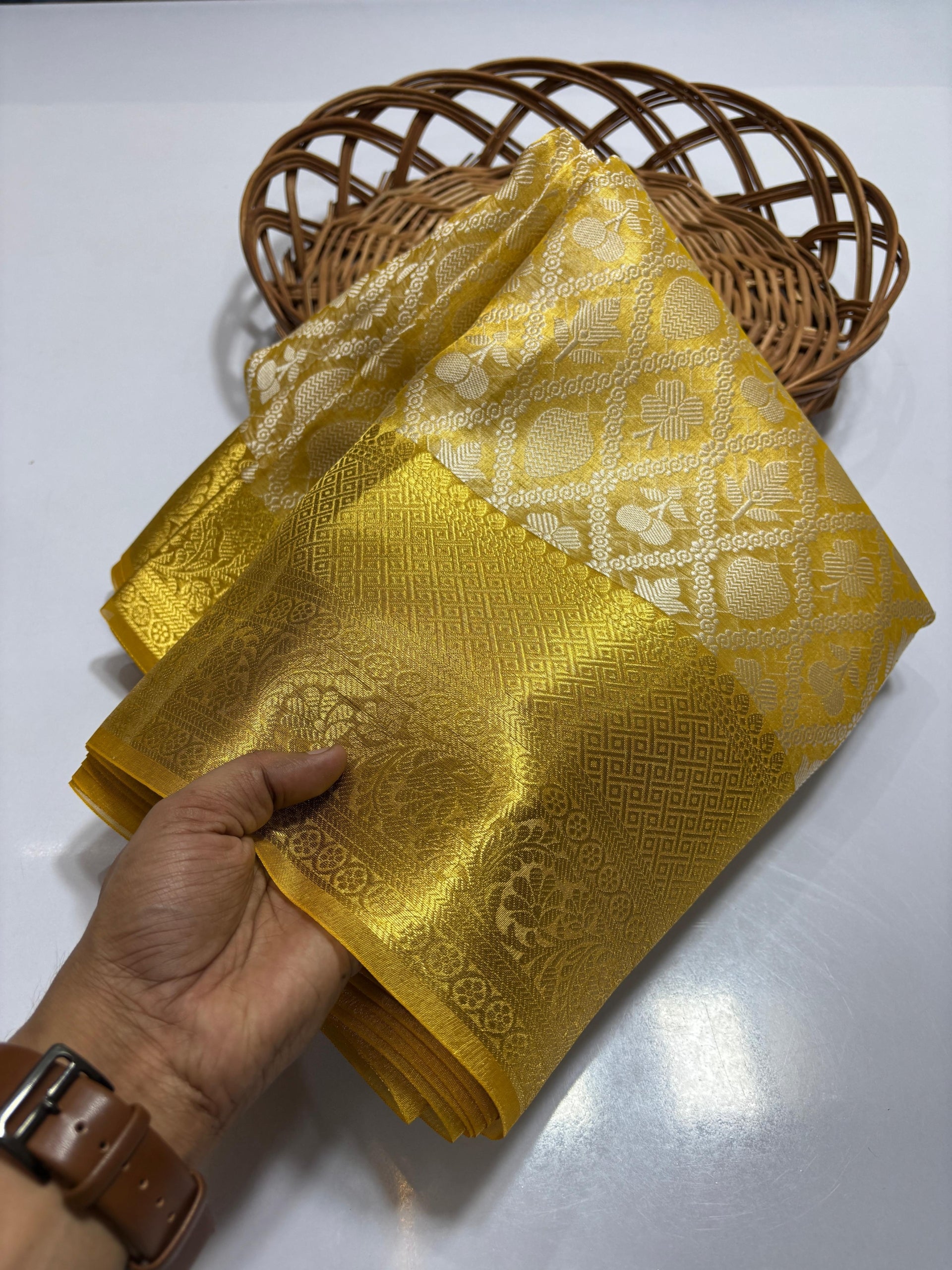 PURE SOFT BANARASI TISSUE SILK