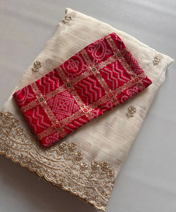 Creamy Soft Crunchy Saree
