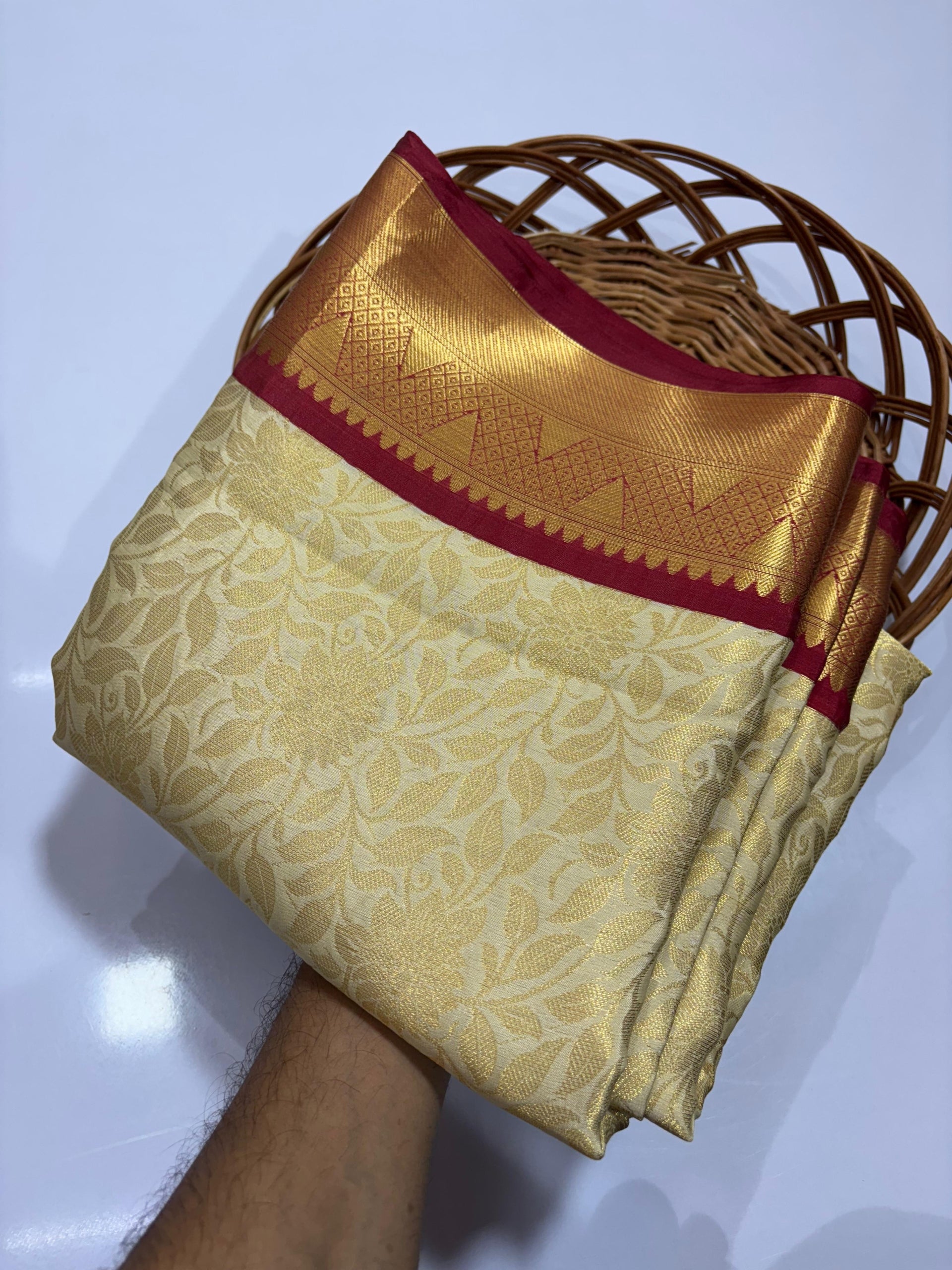 Premium Soft Banarasi Tissue Silk Saree