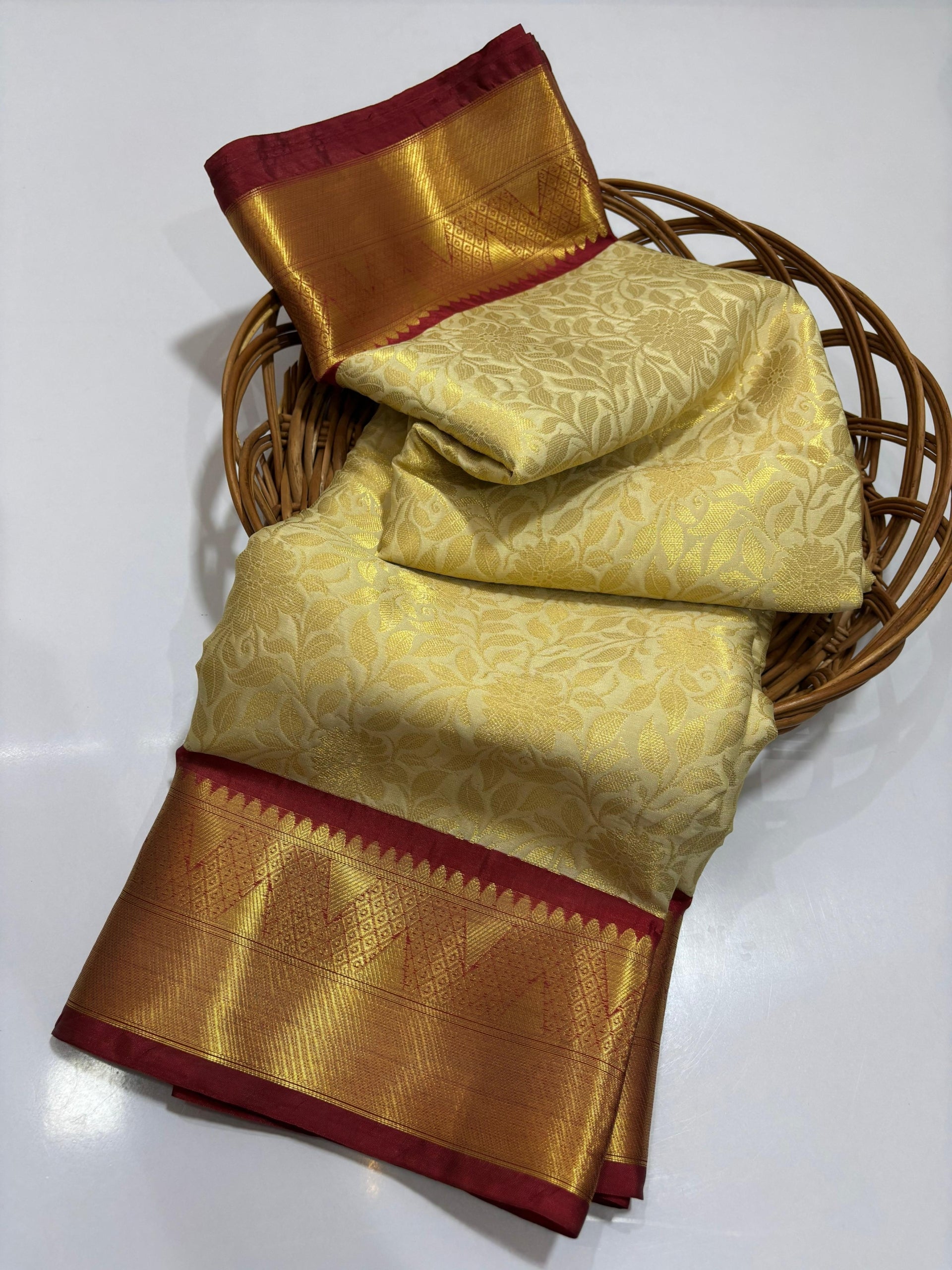 Premium Soft Banarasi Tissue Silk Saree