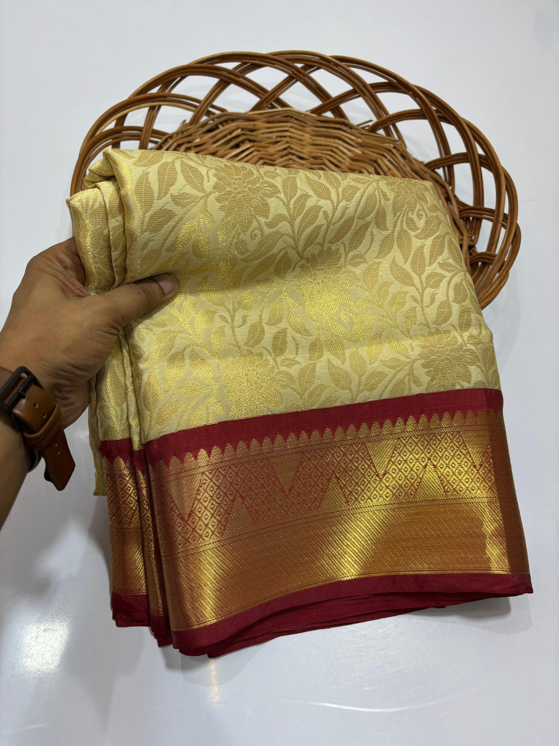 Premium Soft Banarasi Tissue Silk Saree