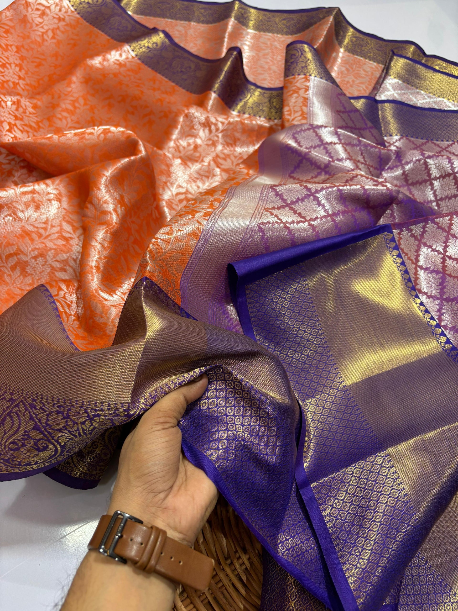 Soft Banarasi Tissue Silk Saree