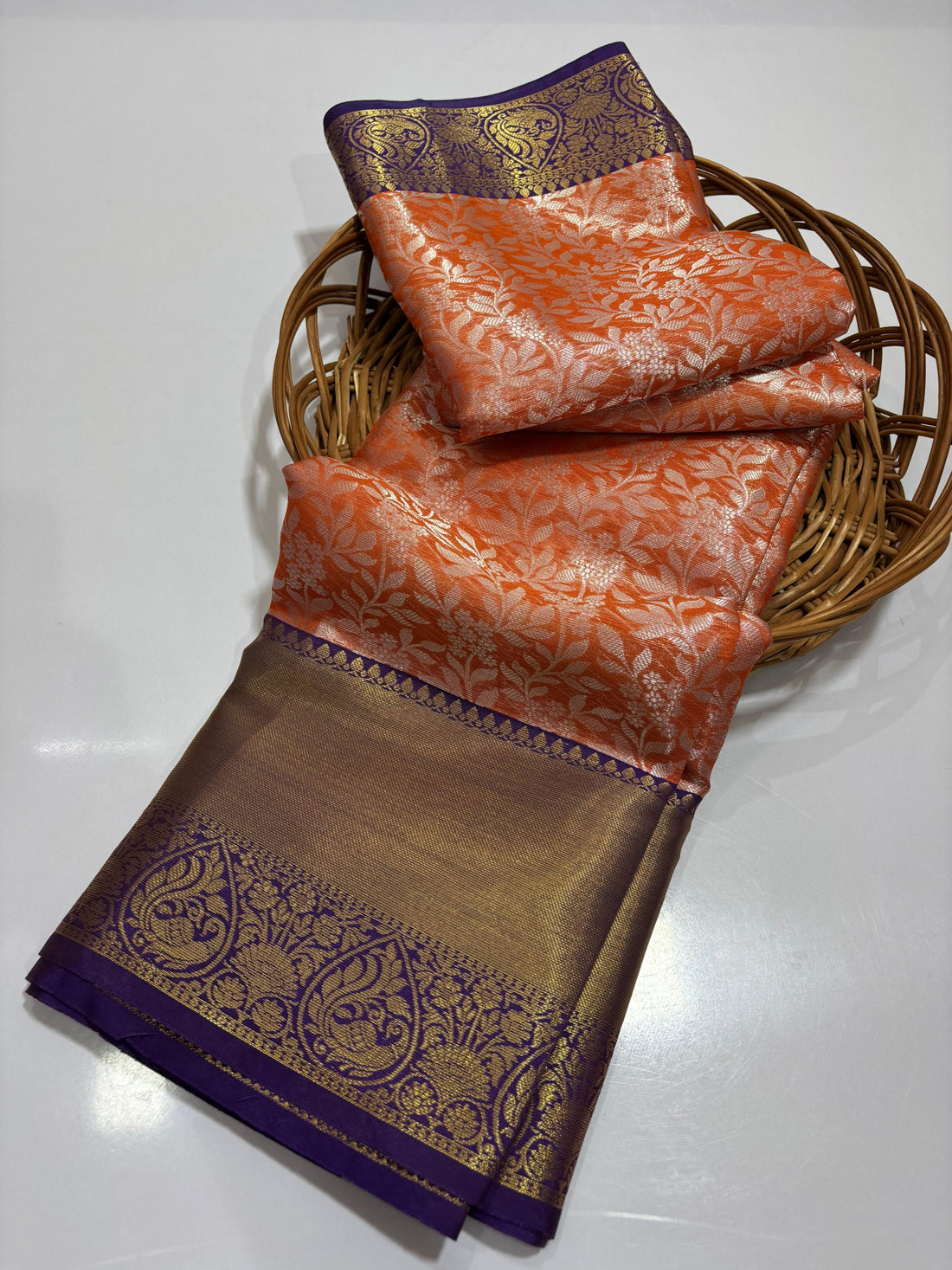 Soft Banarasi Tissue Silk Saree