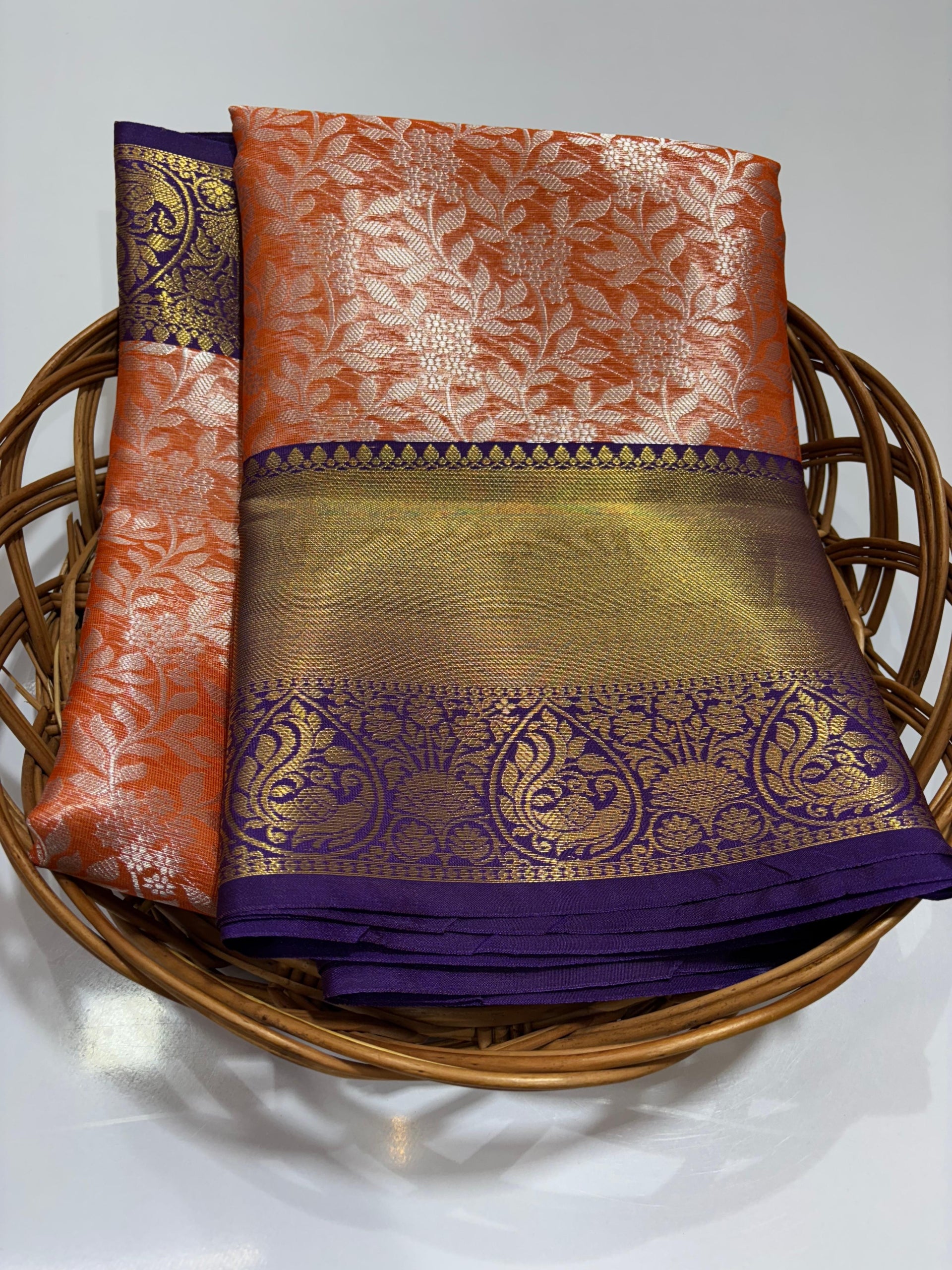 Soft Banarasi Tissue Silk Saree