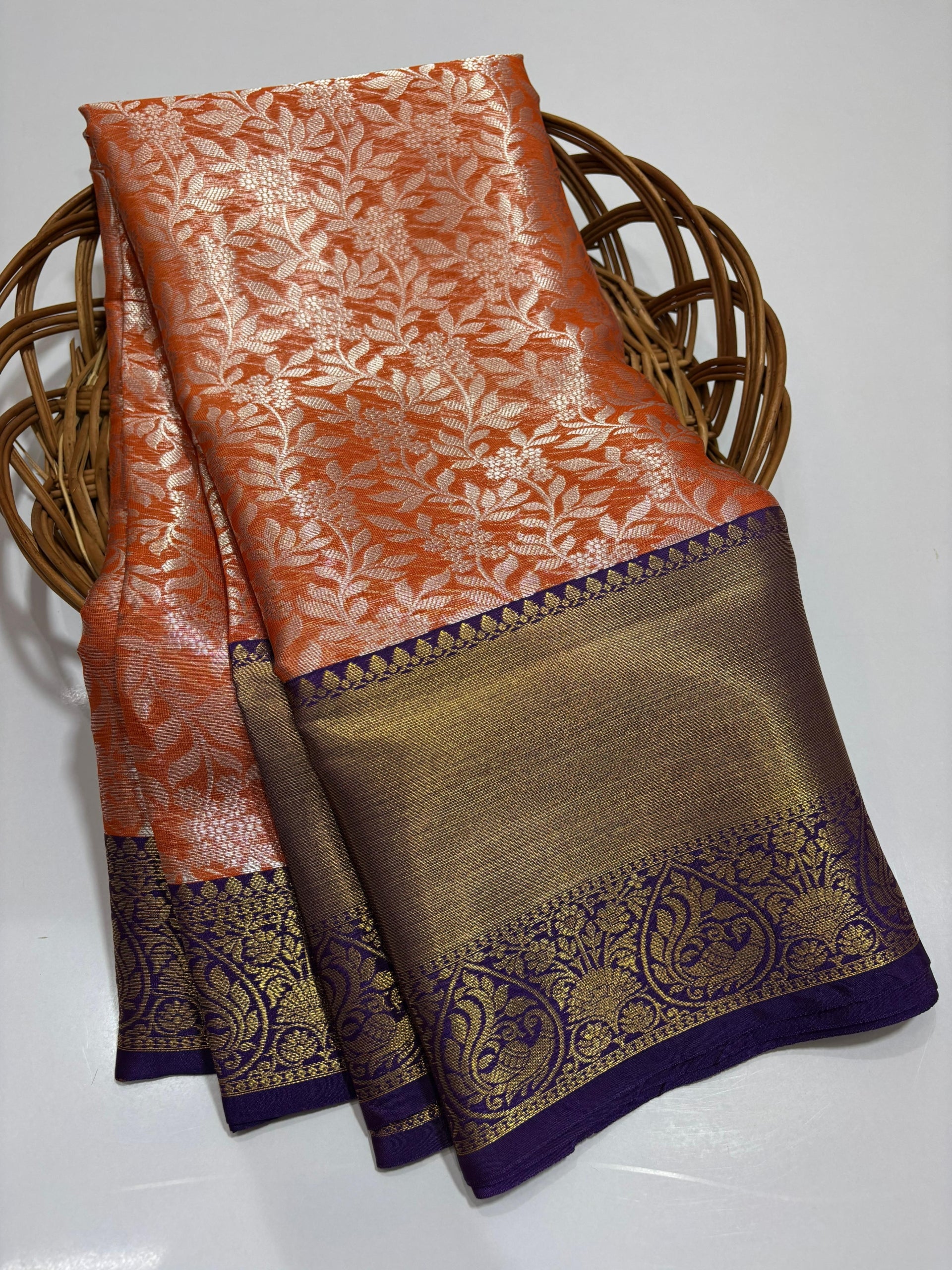 Soft Banarasi Tissue Silk Saree