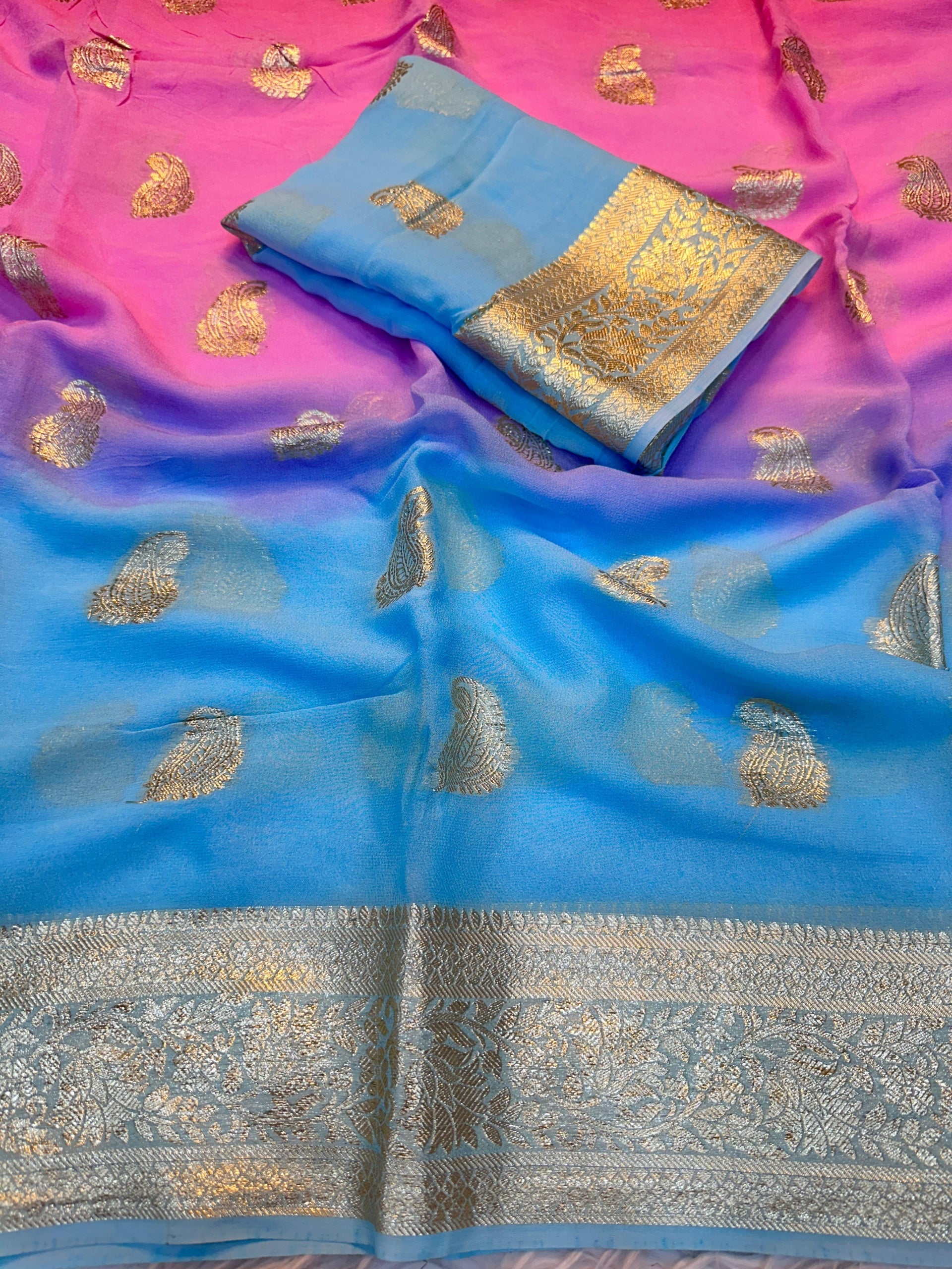 Soft Viscouse Georgette Sarees