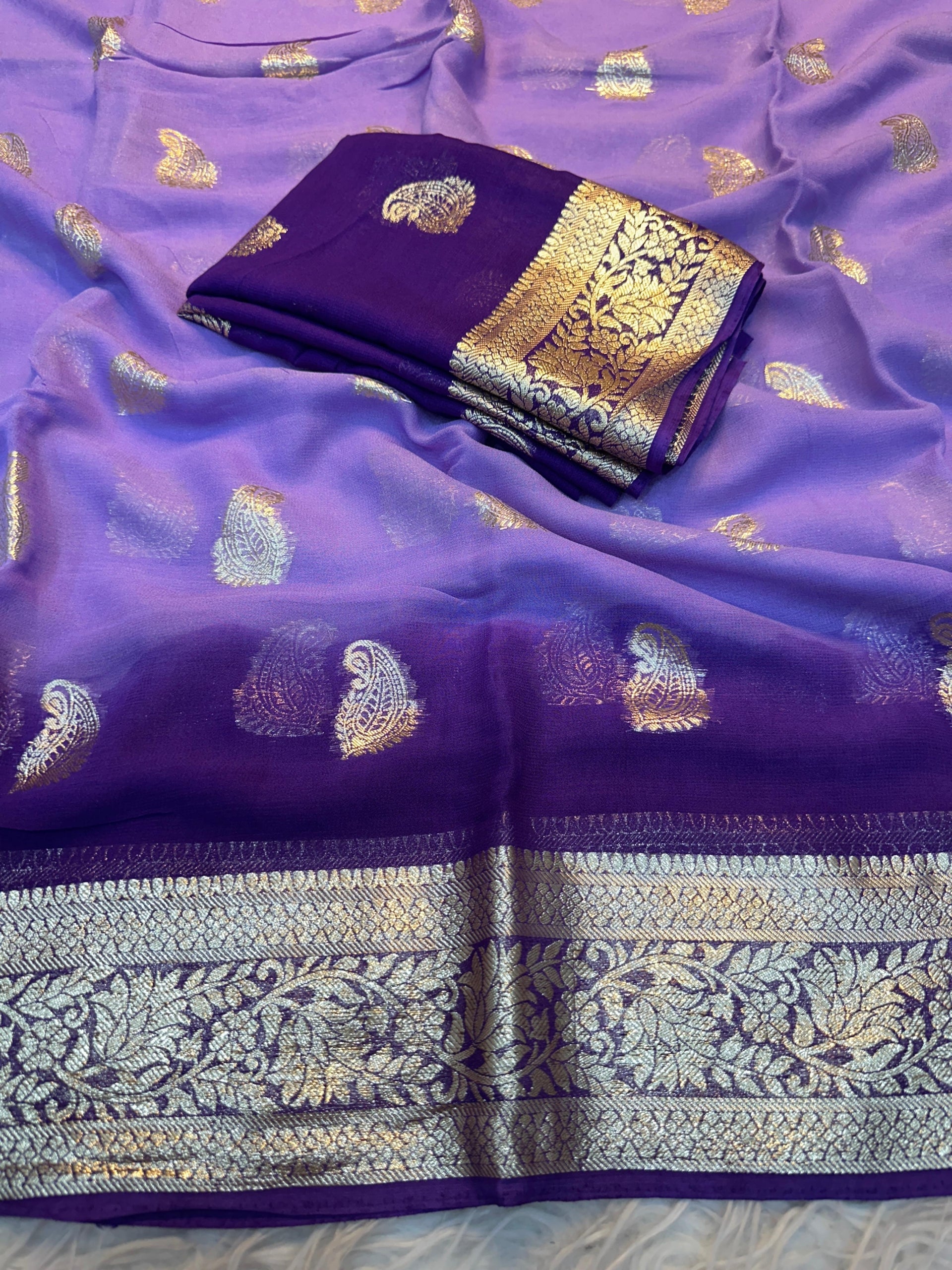Soft Viscouse Georgette Sarees