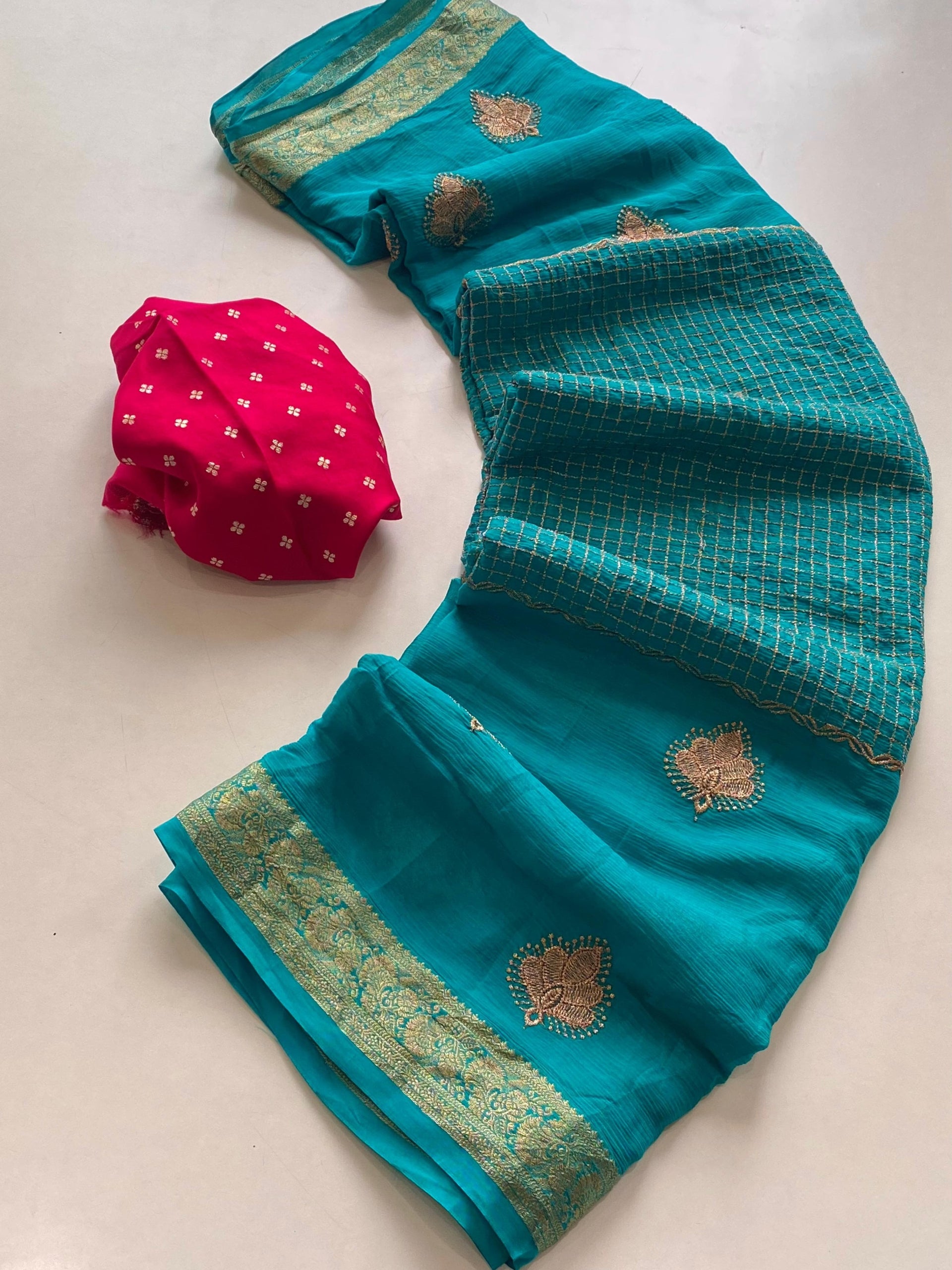 Premium Chinnon Chiffon Sarees