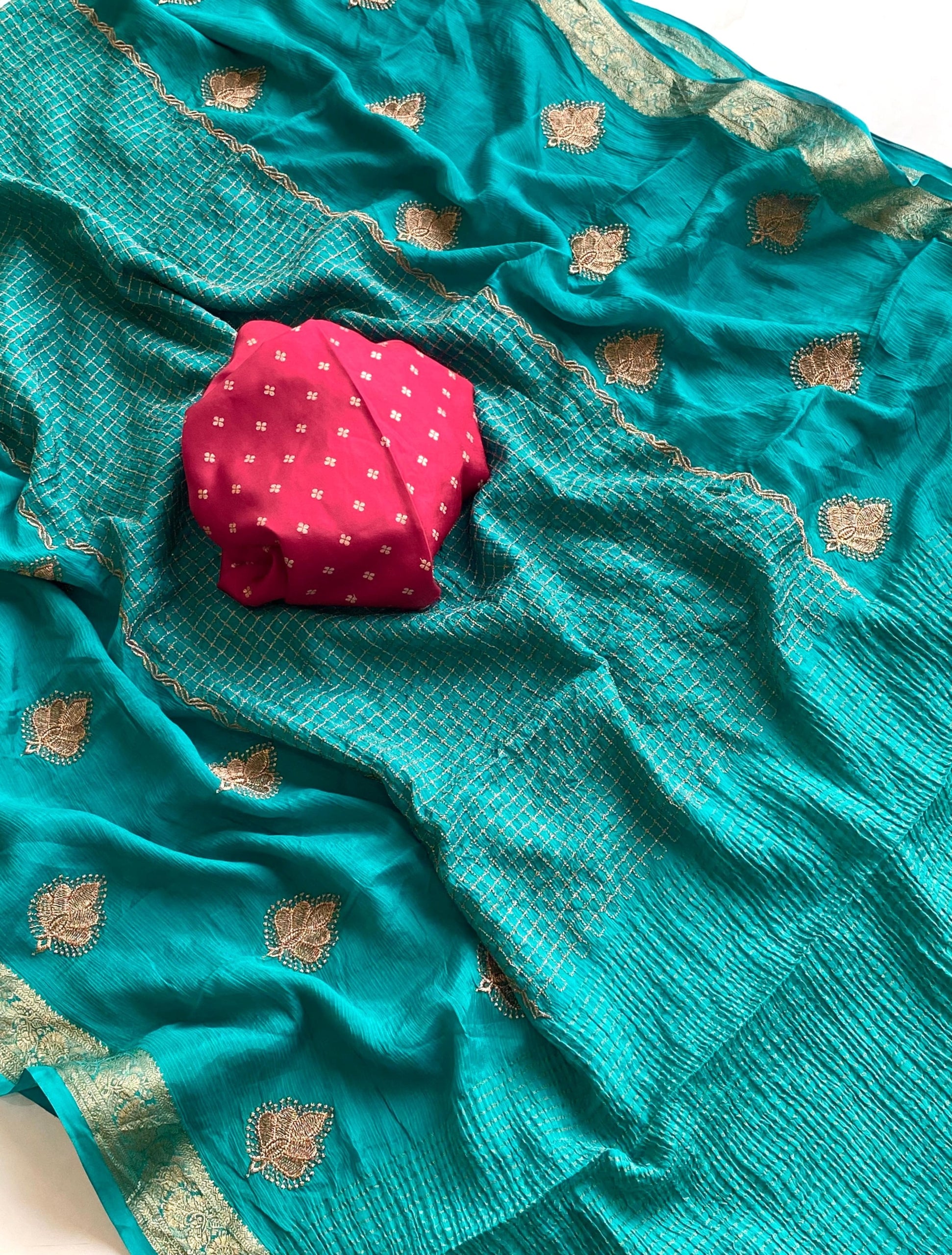 Premium Chinnon Chiffon Sarees