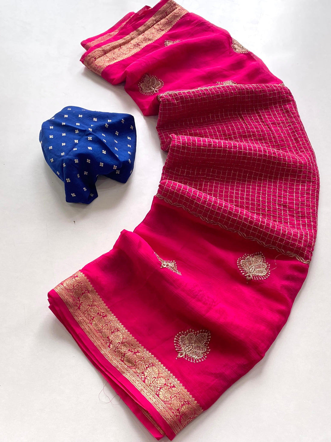 Premium Chinnon Chiffon Sarees