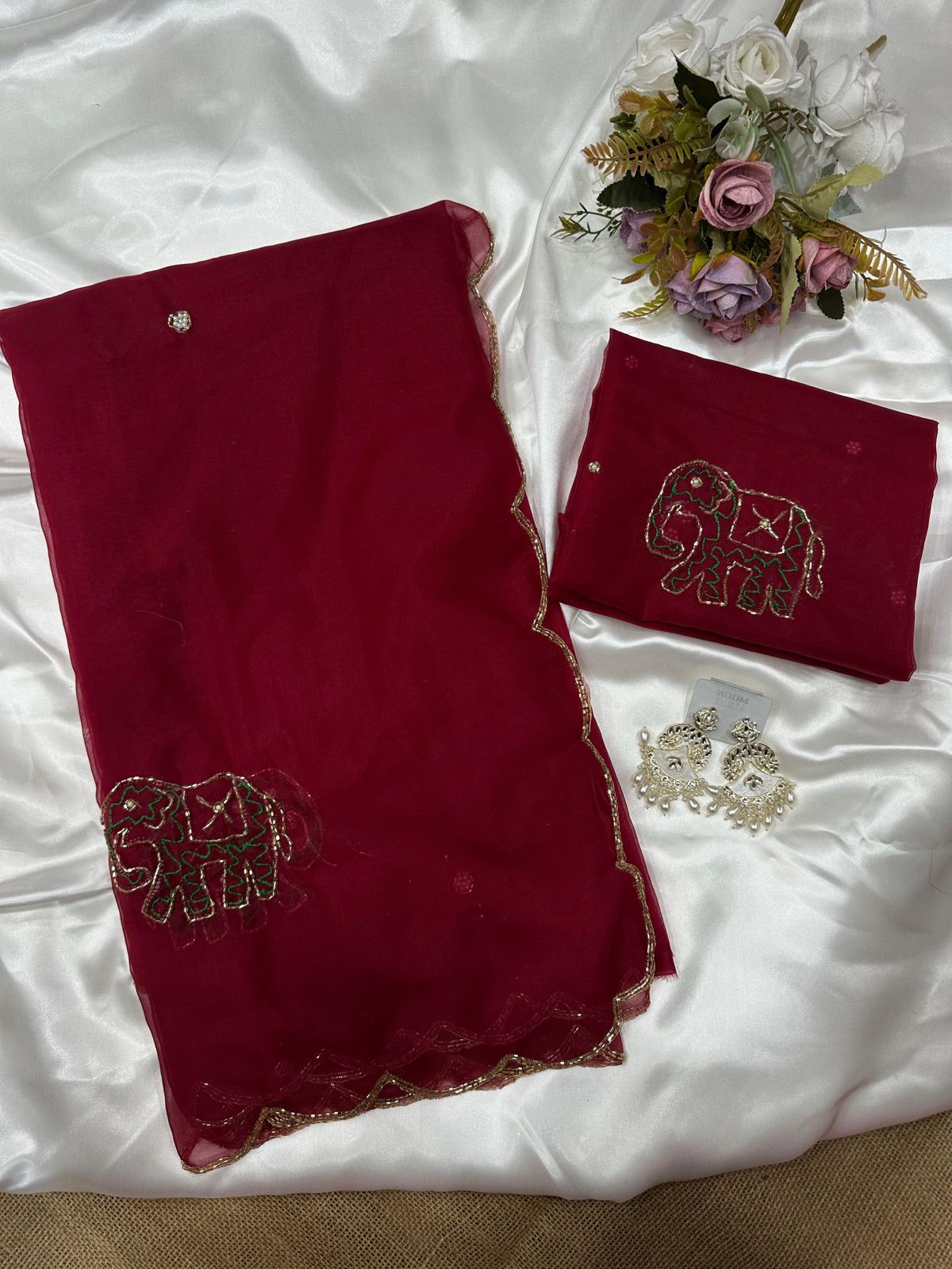 Premium Organza Work Saree