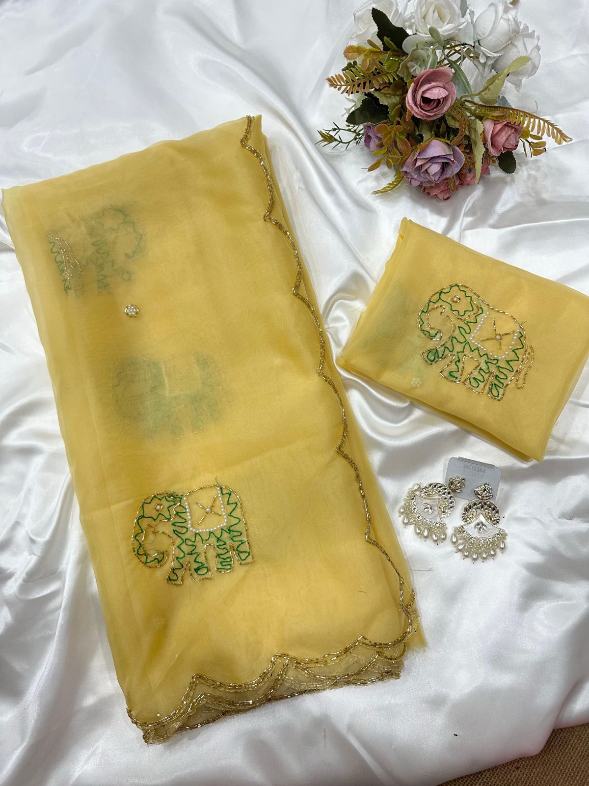 Premium Organza Work Saree