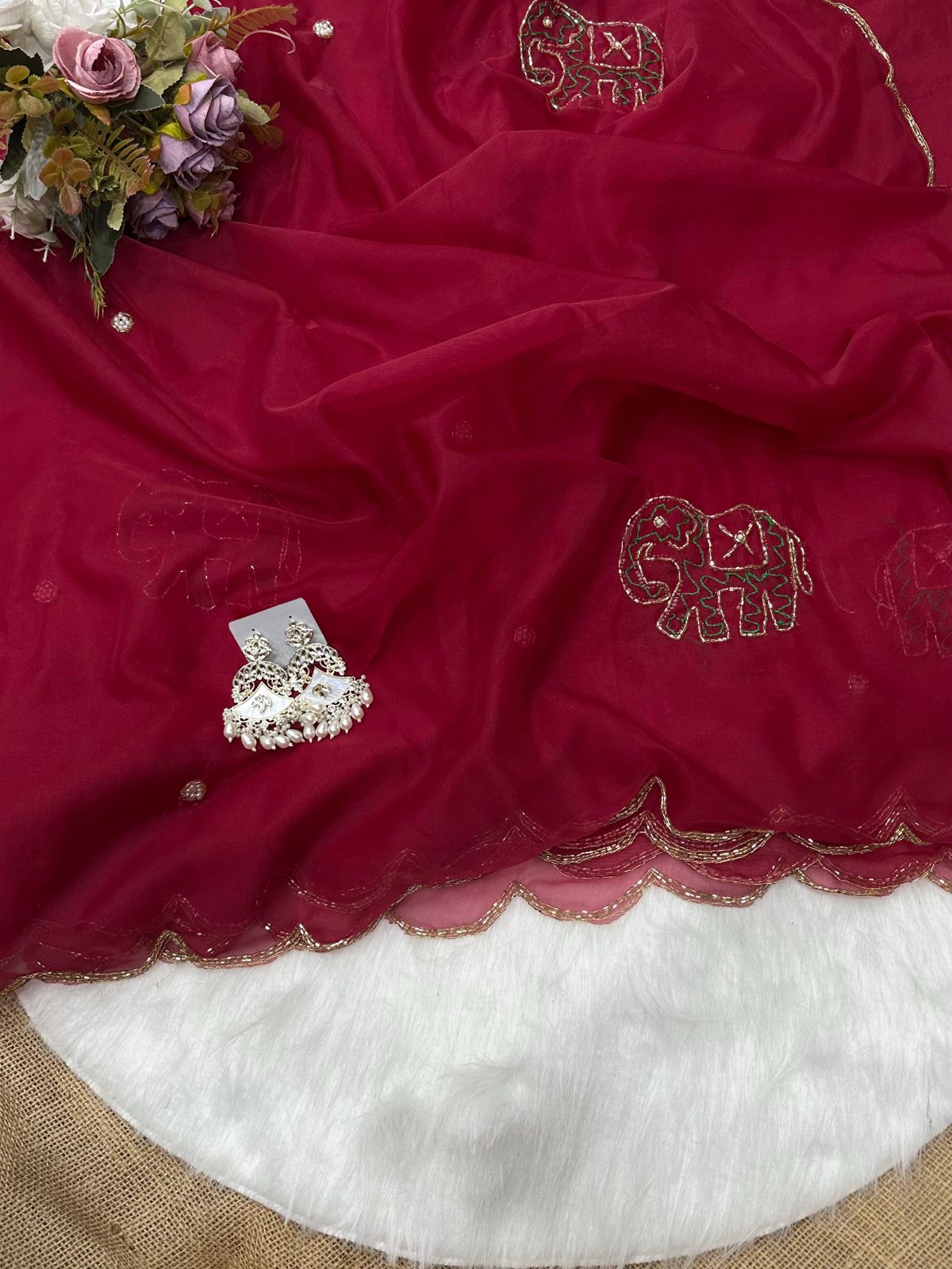 Premium Organza Work Saree