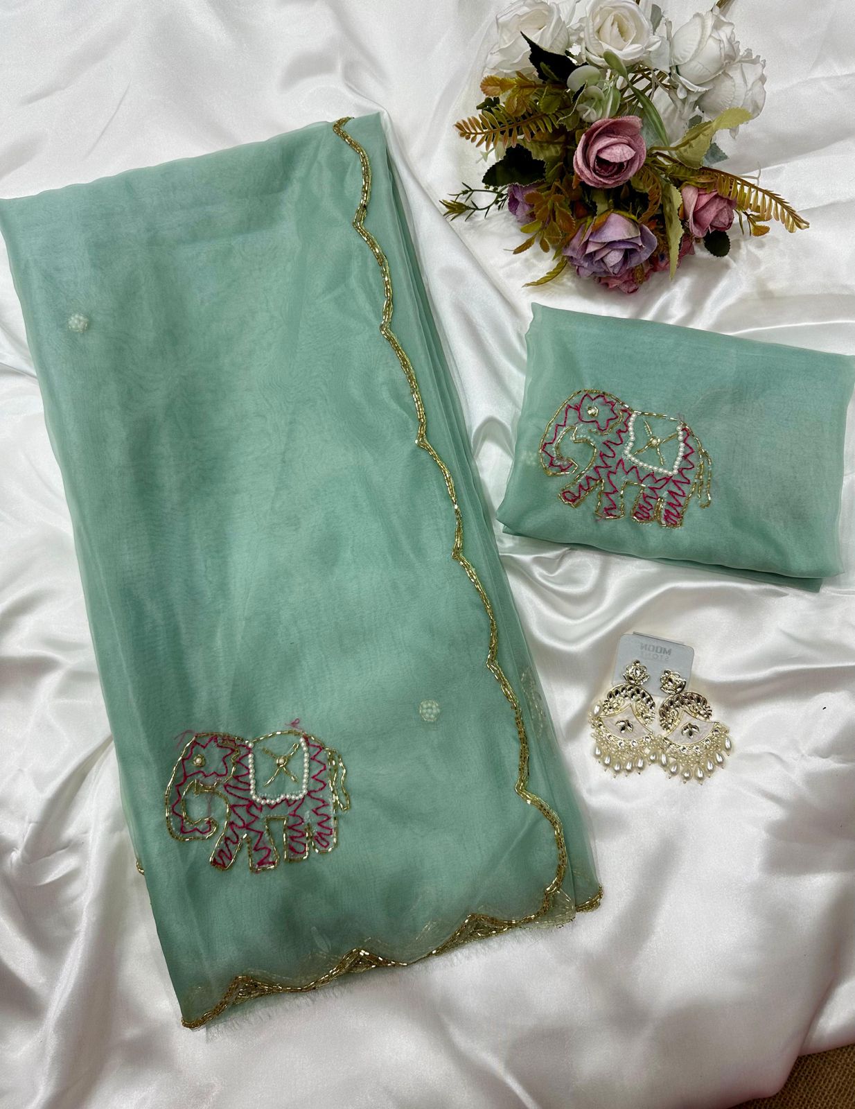 Premium Organza Work Saree
