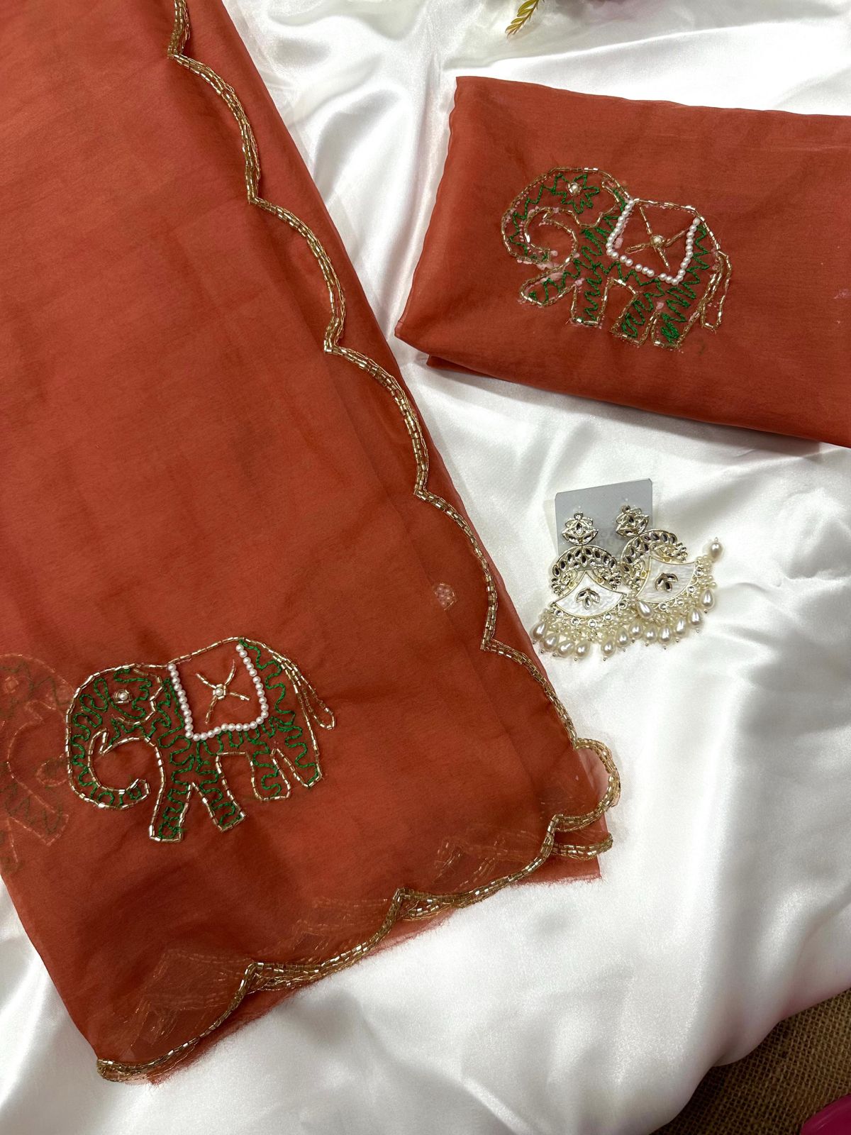 Premium Organza Work Saree